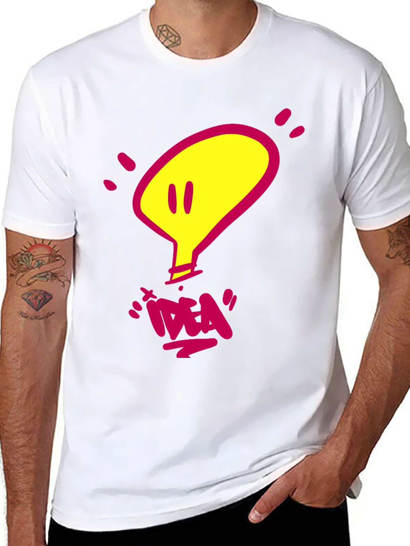 Idea Light Bulb Graphic T-Shirt
