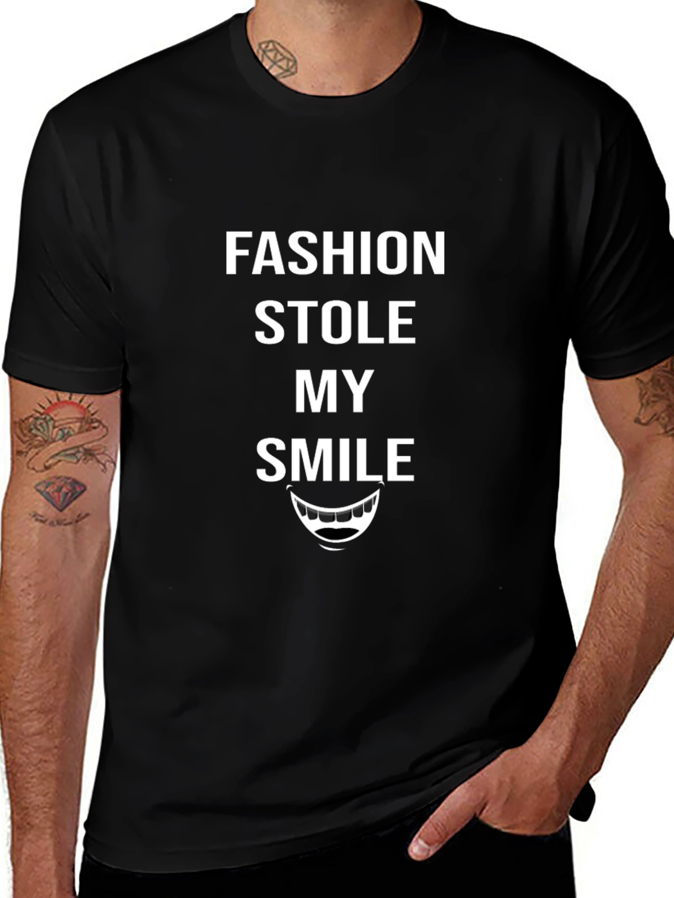 Fashion Stole My Smile Graphic T-Shirt