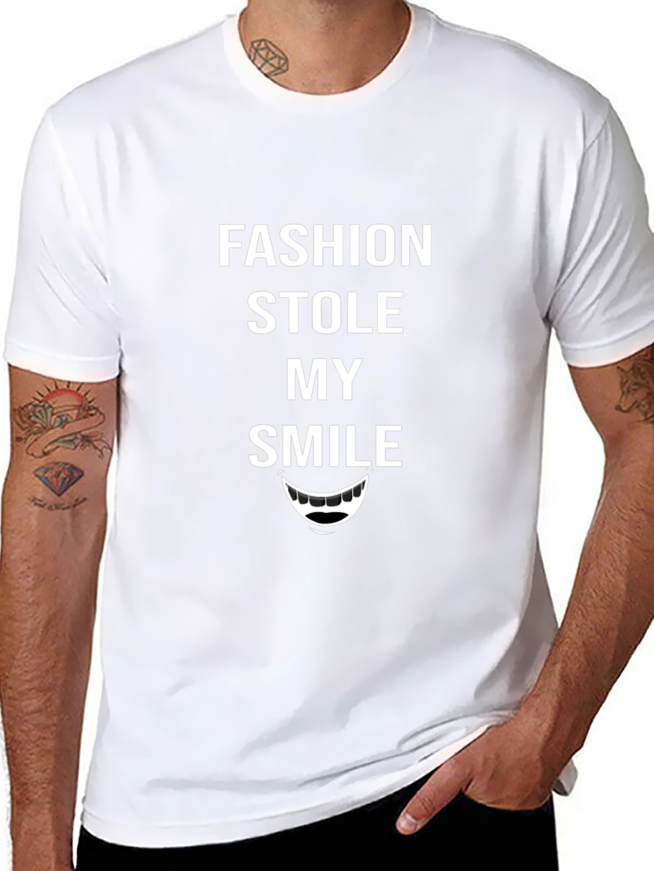 Fashion Stole My Smile Graphic T-Shirt