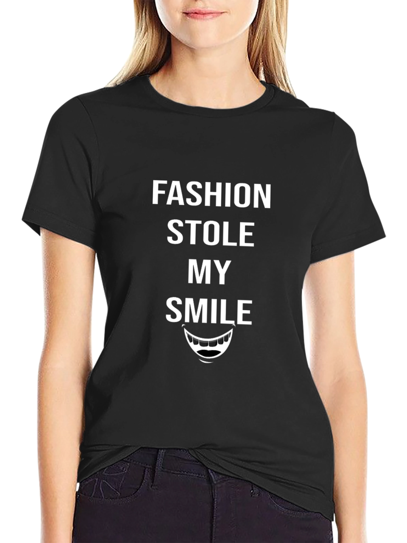 Fashion Stole My Smile Graphic T-Shirt