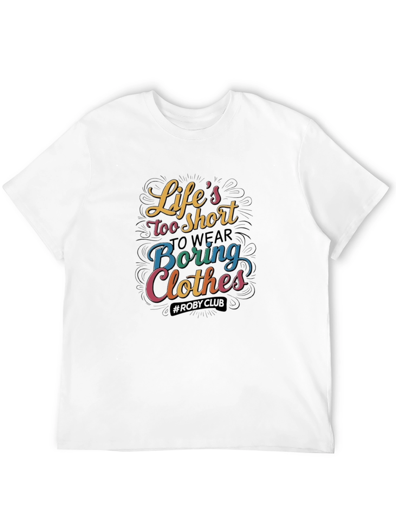 Lifes Too Short Black Graphic Tee