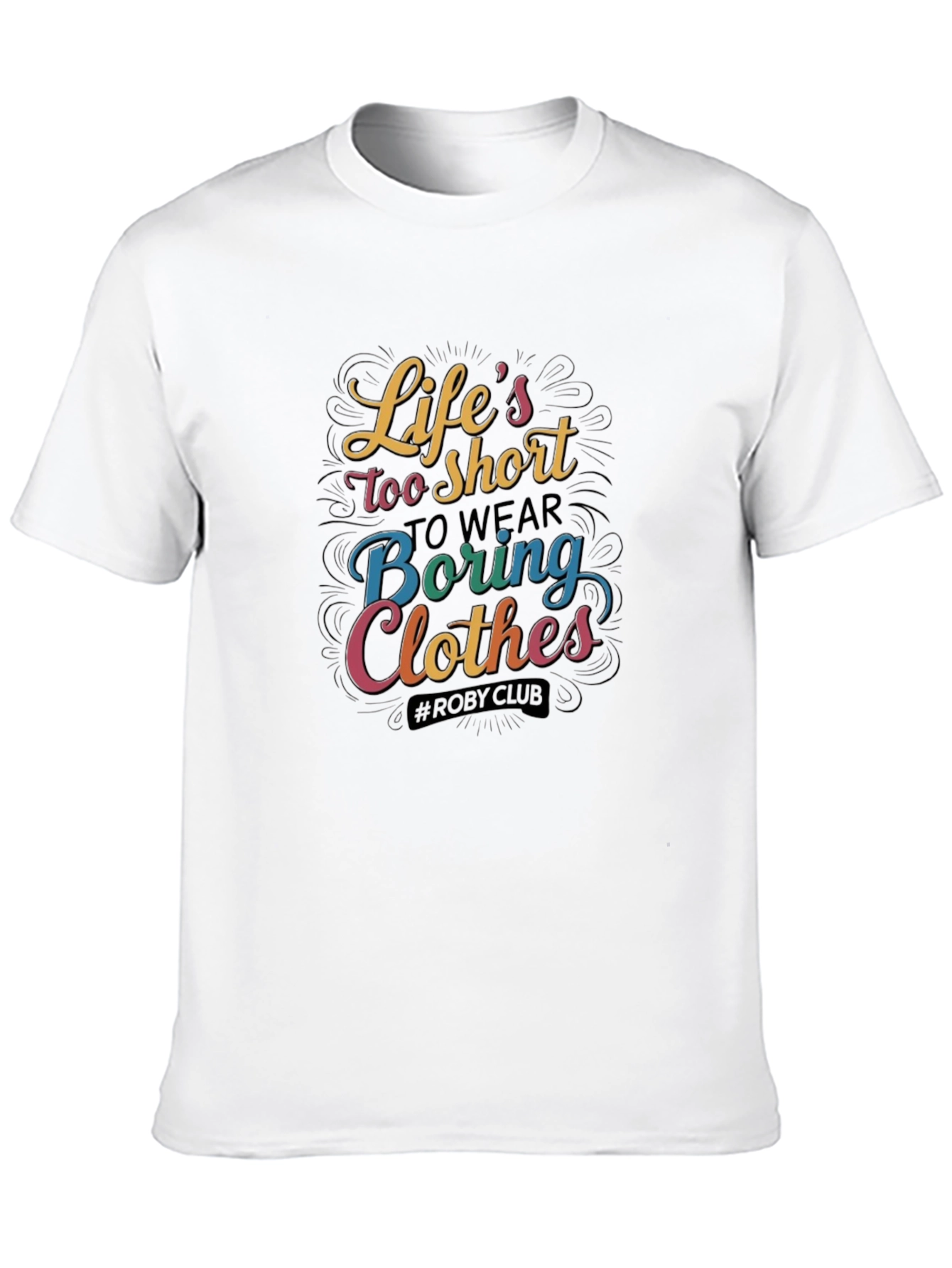 Lifes Too Short Black Graphic Tee