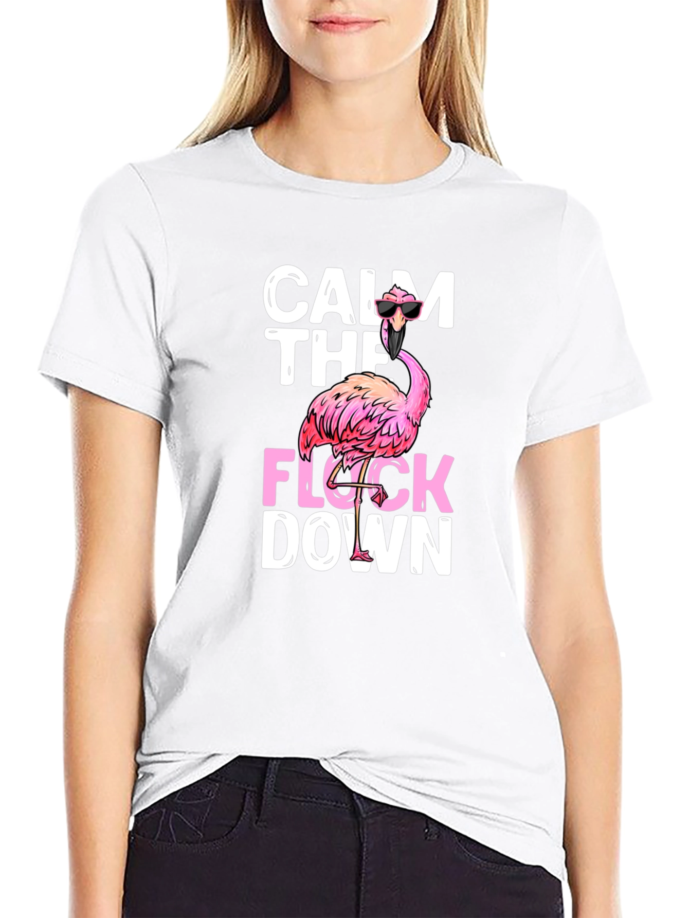 Calm The Flock Down Graphic Tee