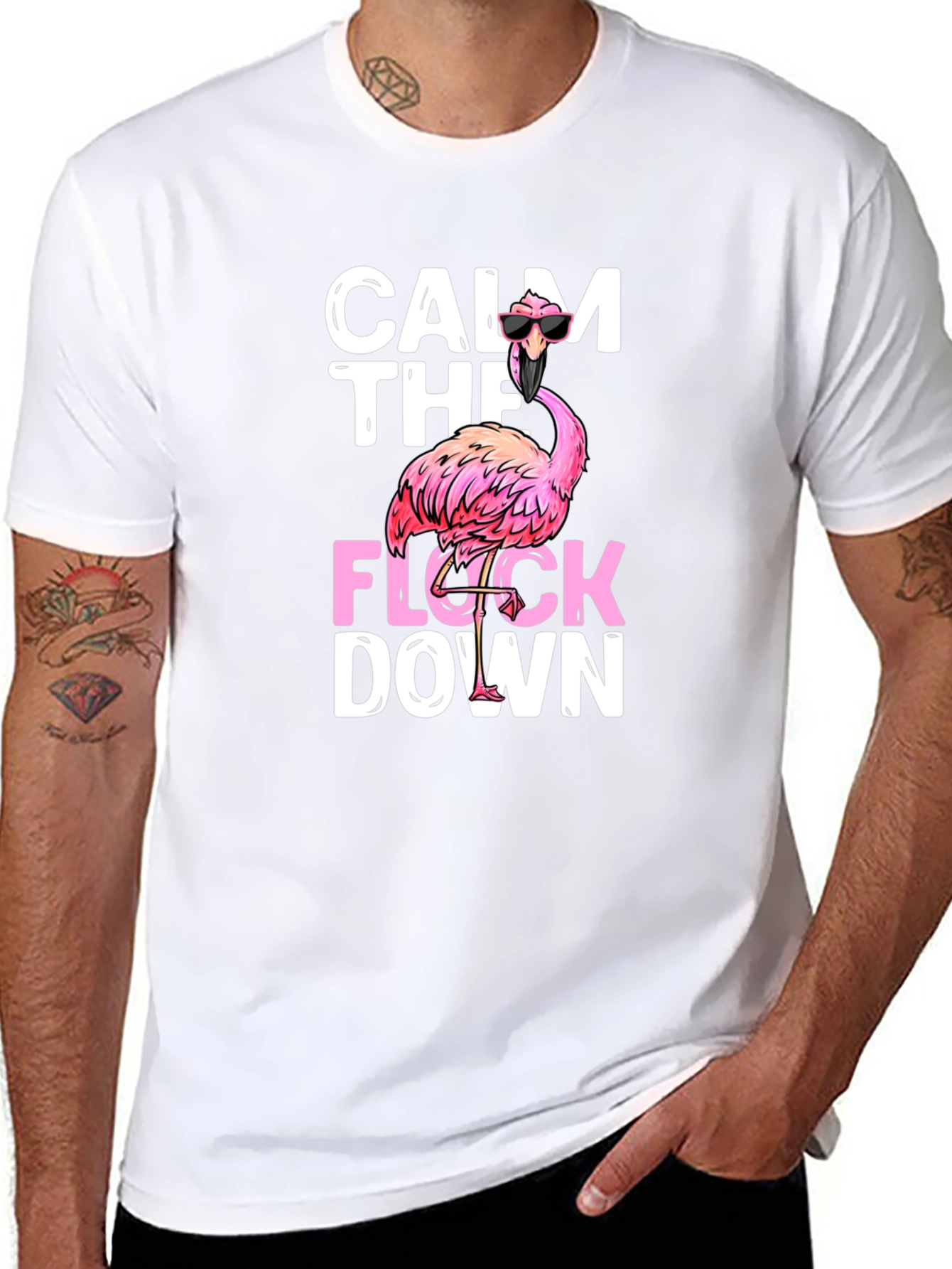 Calm The Flock Down Graphic Tee