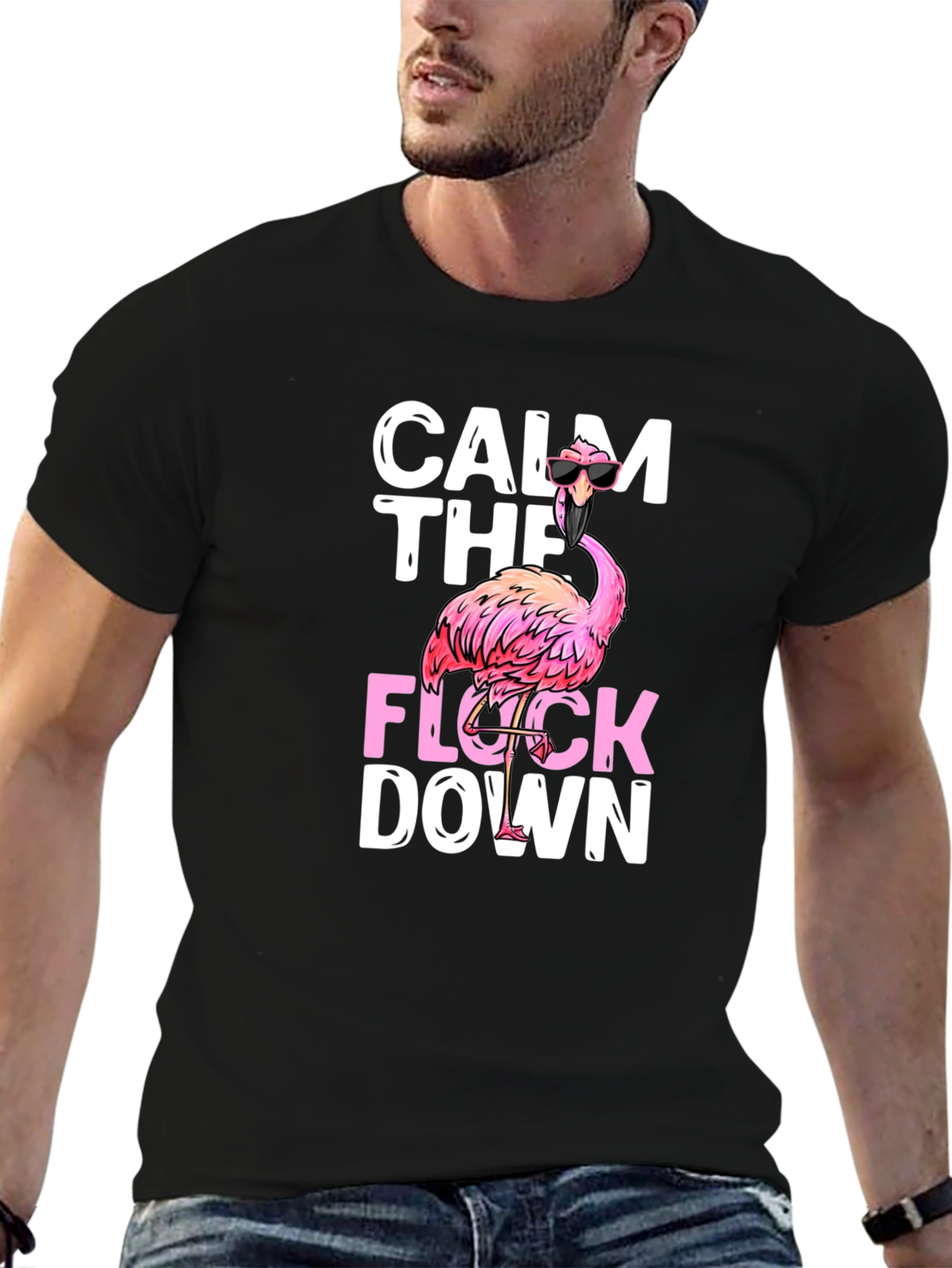 Calm The Flock Down Graphic Tee