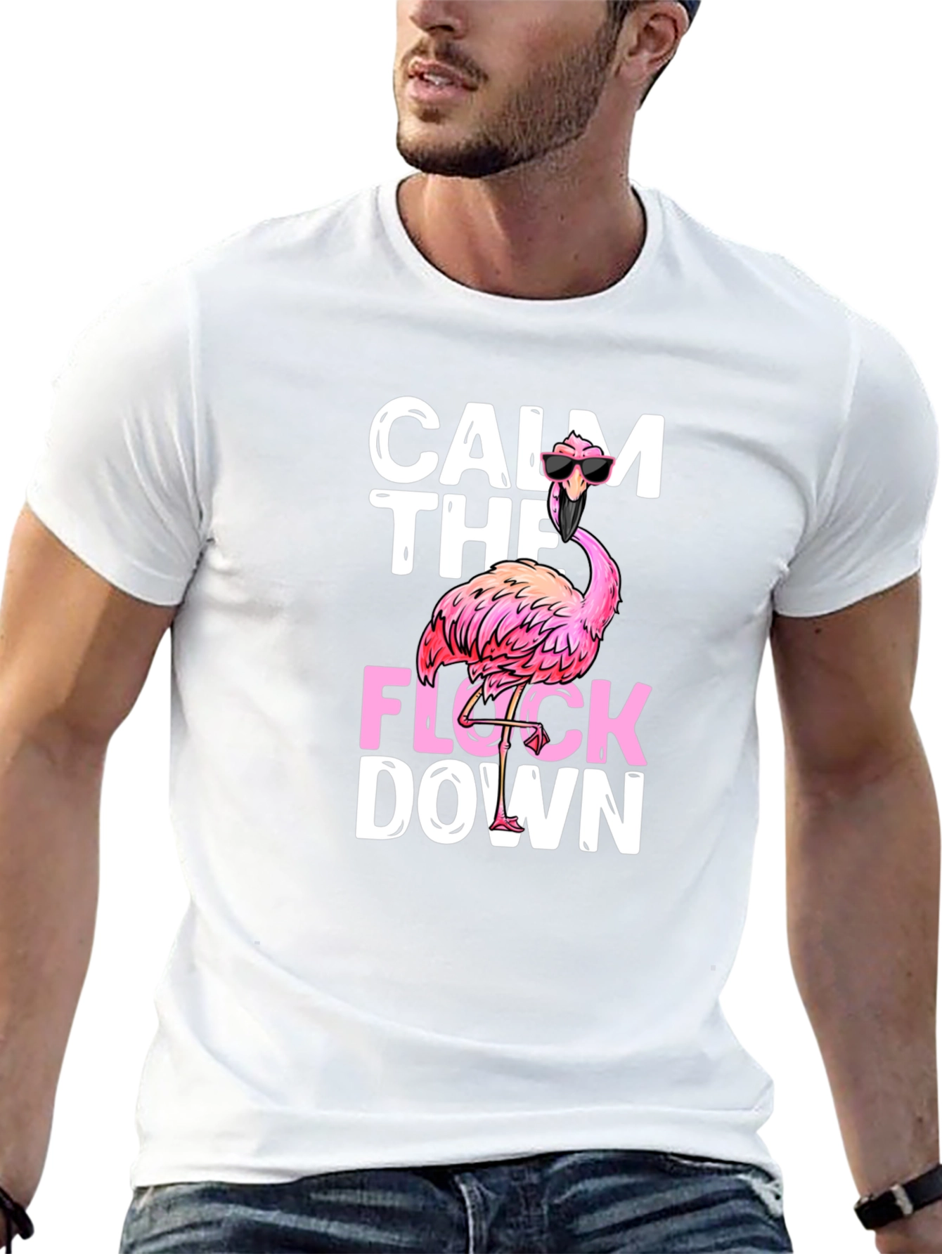 Calm The Flock Down Graphic Tee