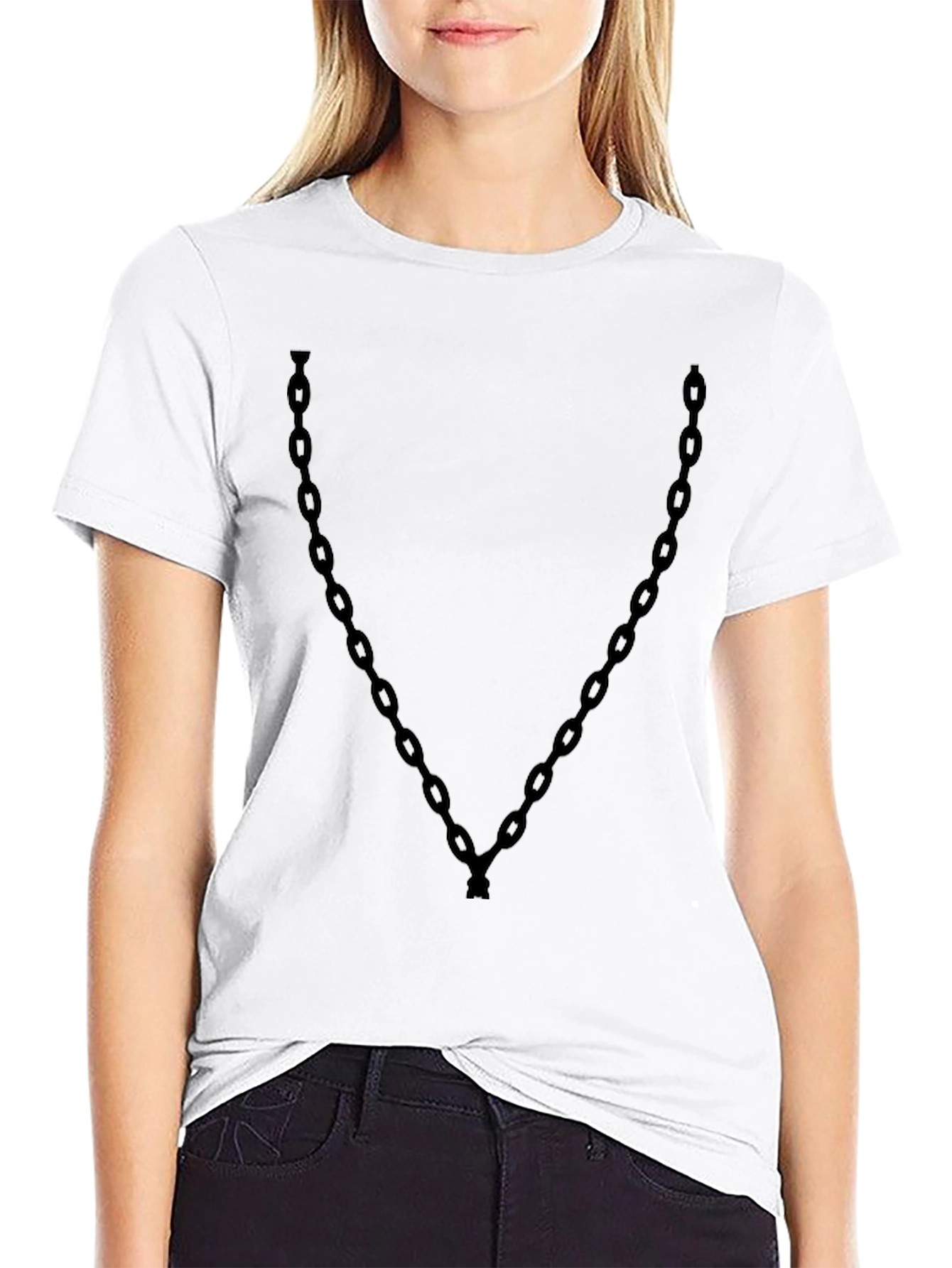 Black Chain Graphic Tee