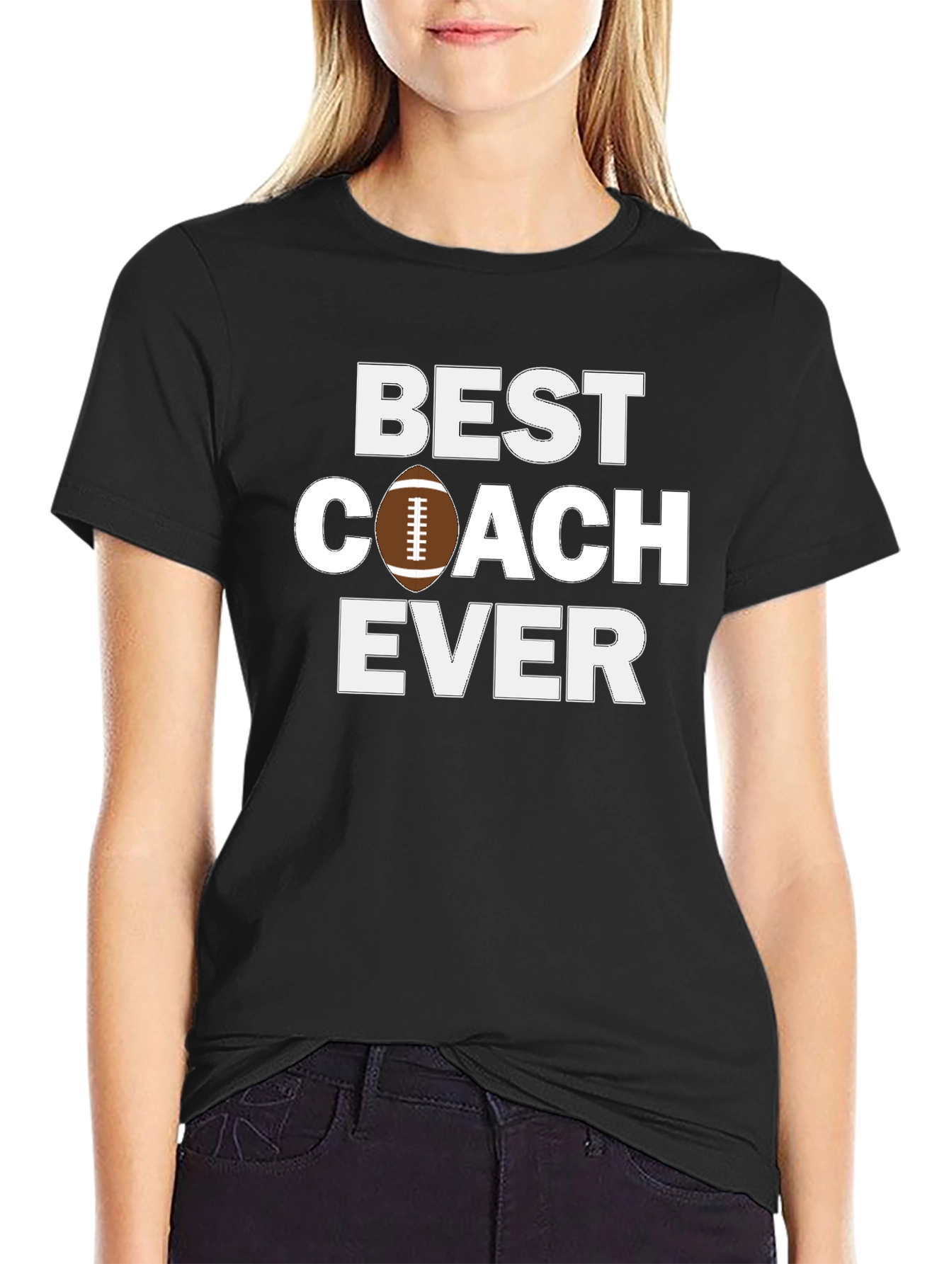Best Coach Ever Football T-Shirt