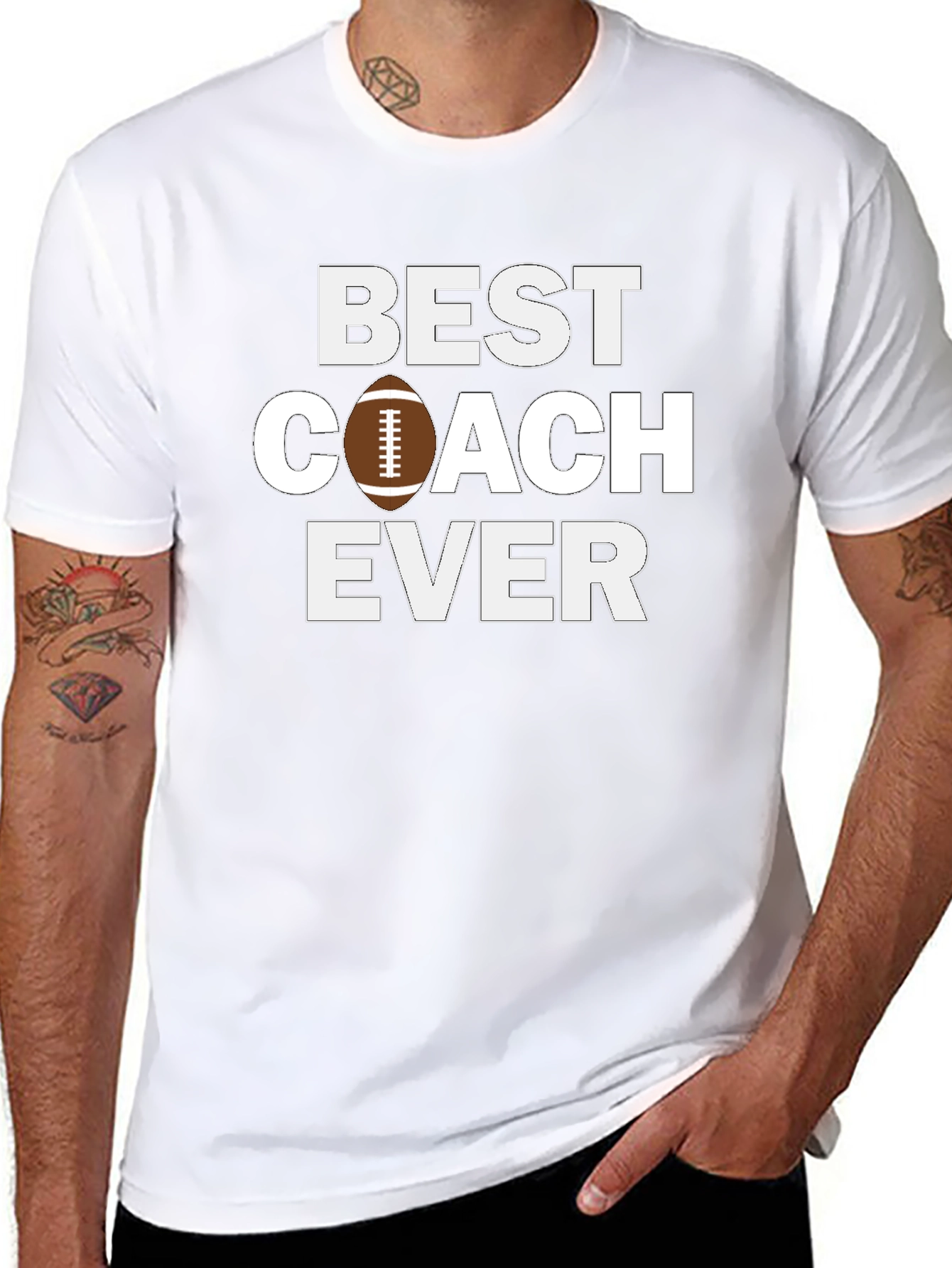 Best Coach Ever Football T-Shirt
