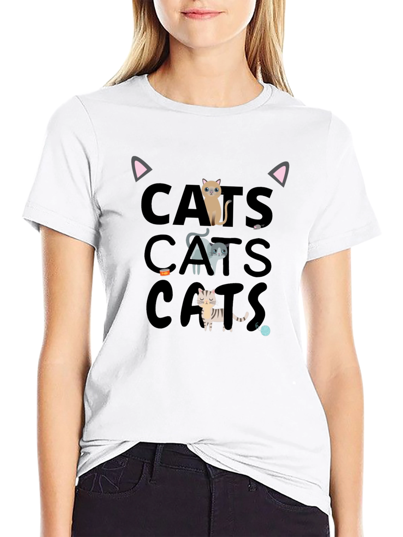 Cats Graphic Tee - Fun & Stylish!