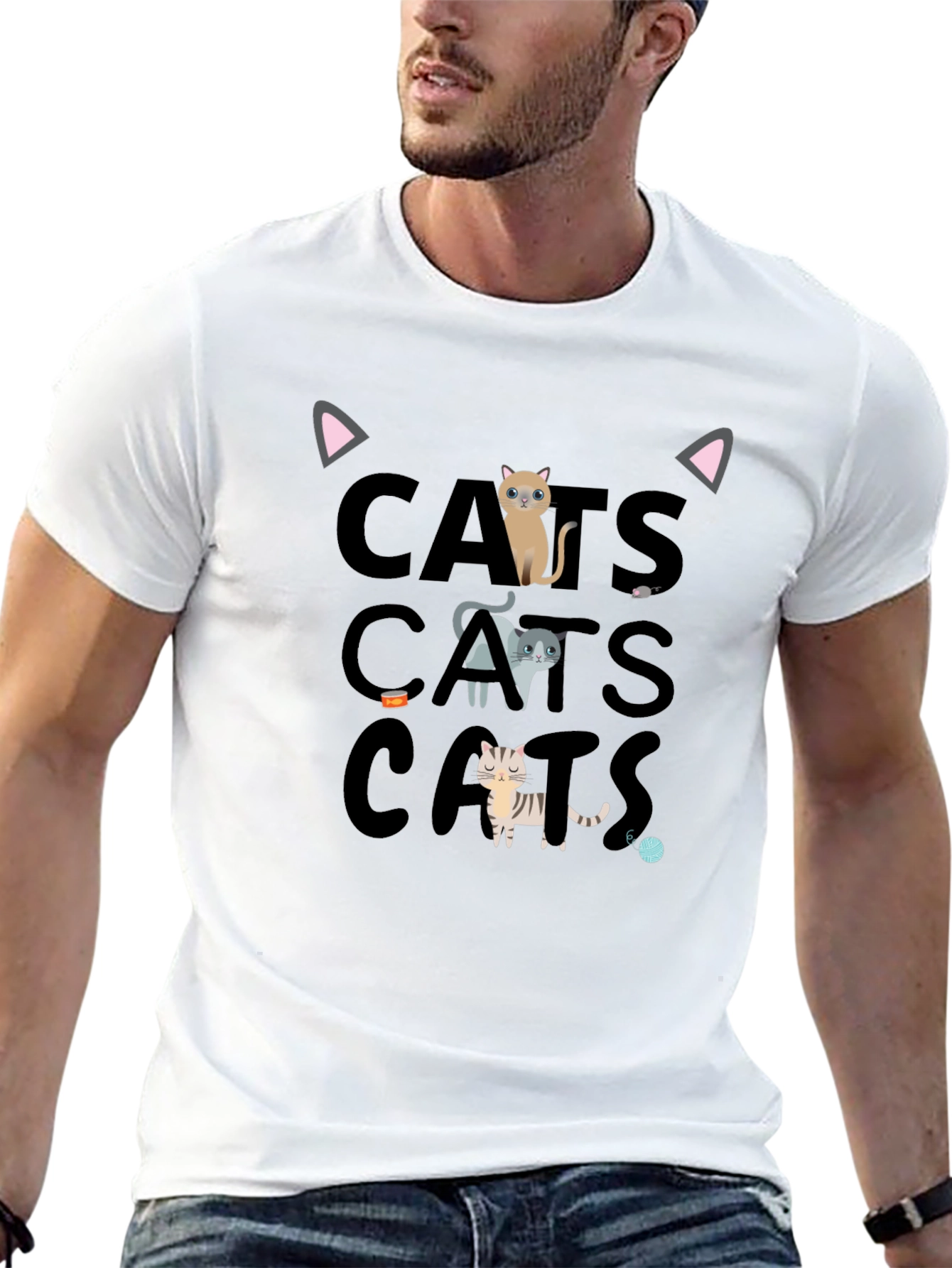 Cats Graphic Tee - Fun & Stylish!