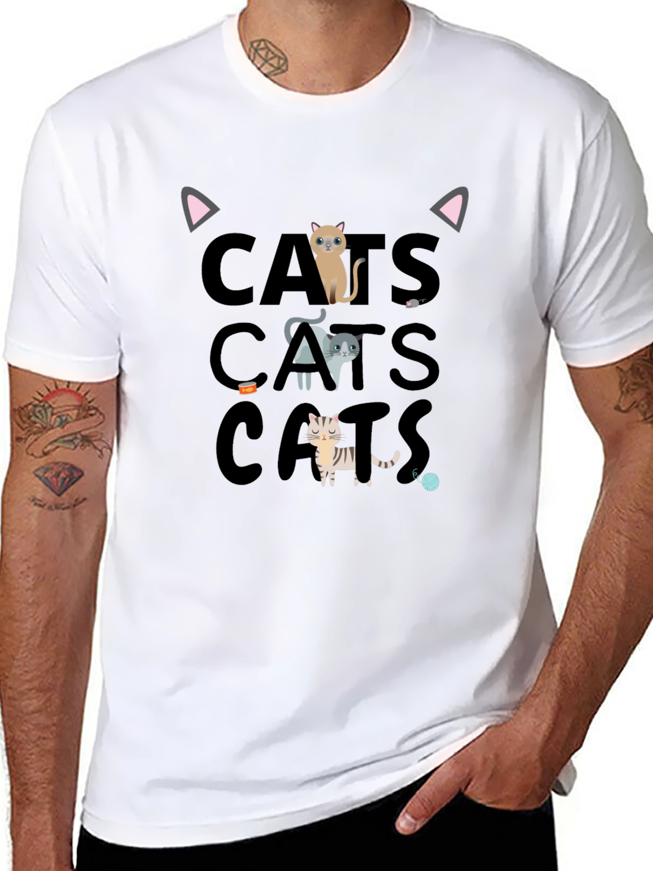 Cats Graphic Tee - Fun & Stylish!