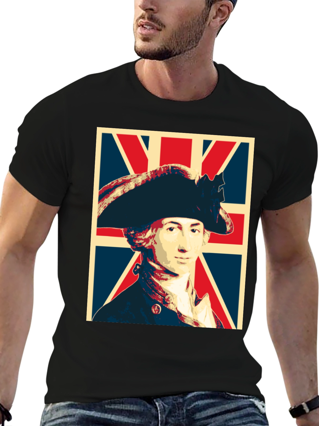 George Washington Union Jack Graphic T-Shirt