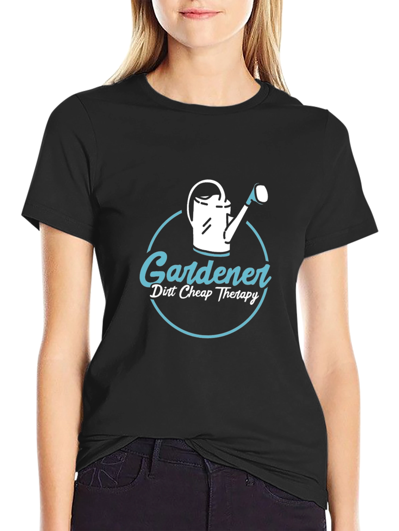 Gardener Therapy T-Shirt - Black Graphic Tee
