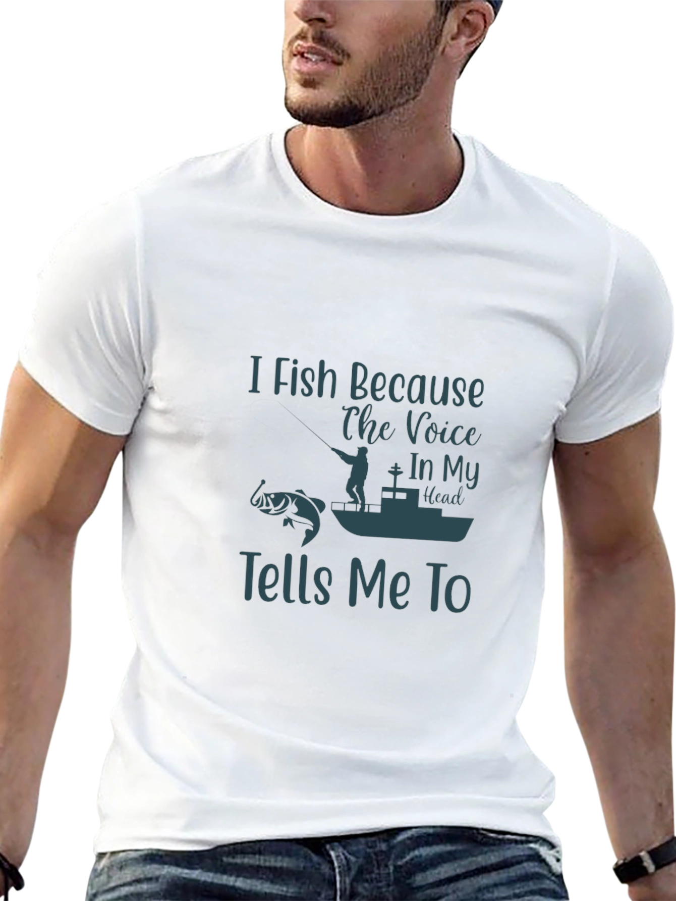 I Fish Because T-Shirt - Fishing Lover Tee
