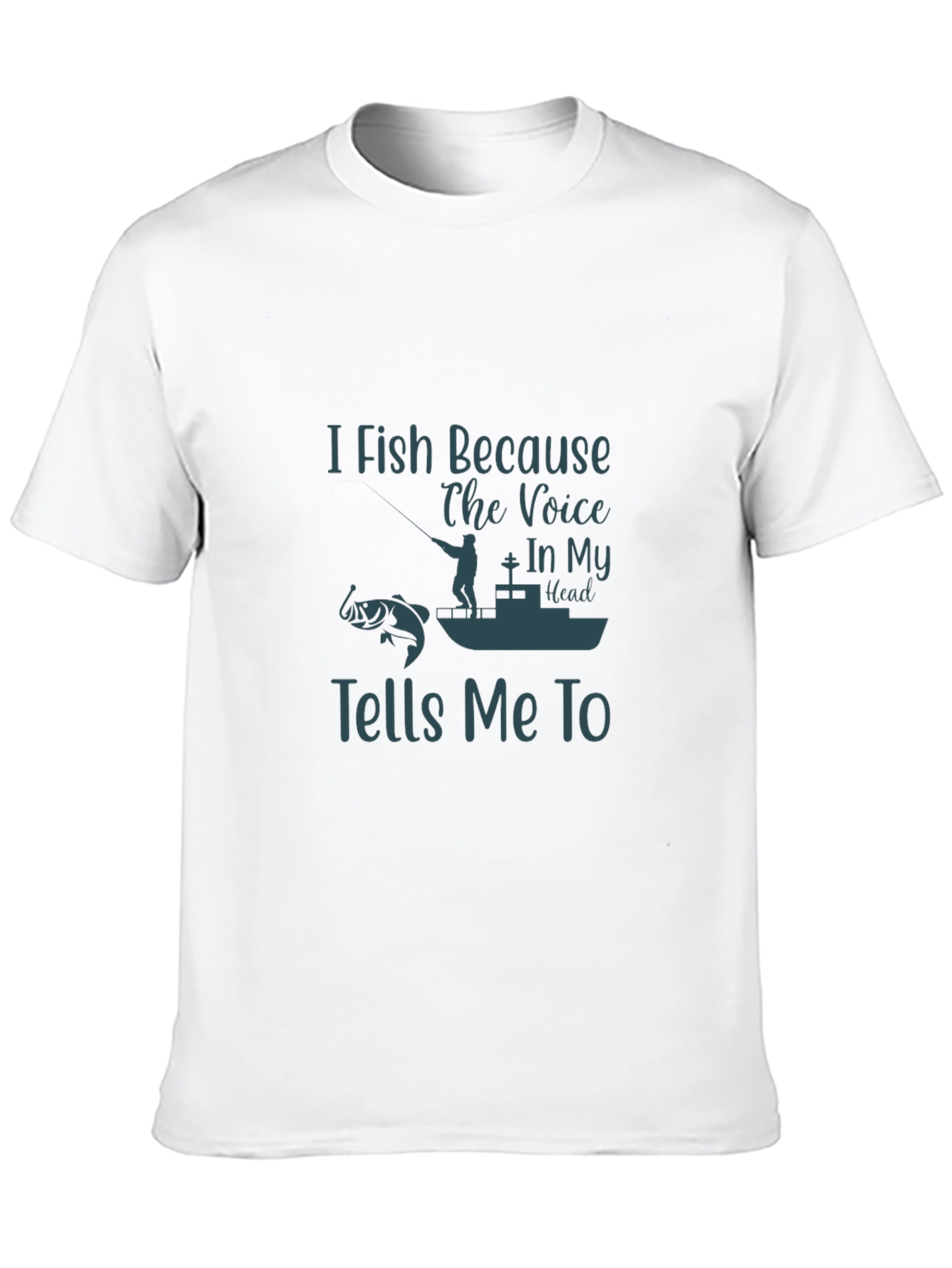 I Fish Because T-Shirt - Fishing Lover Tee