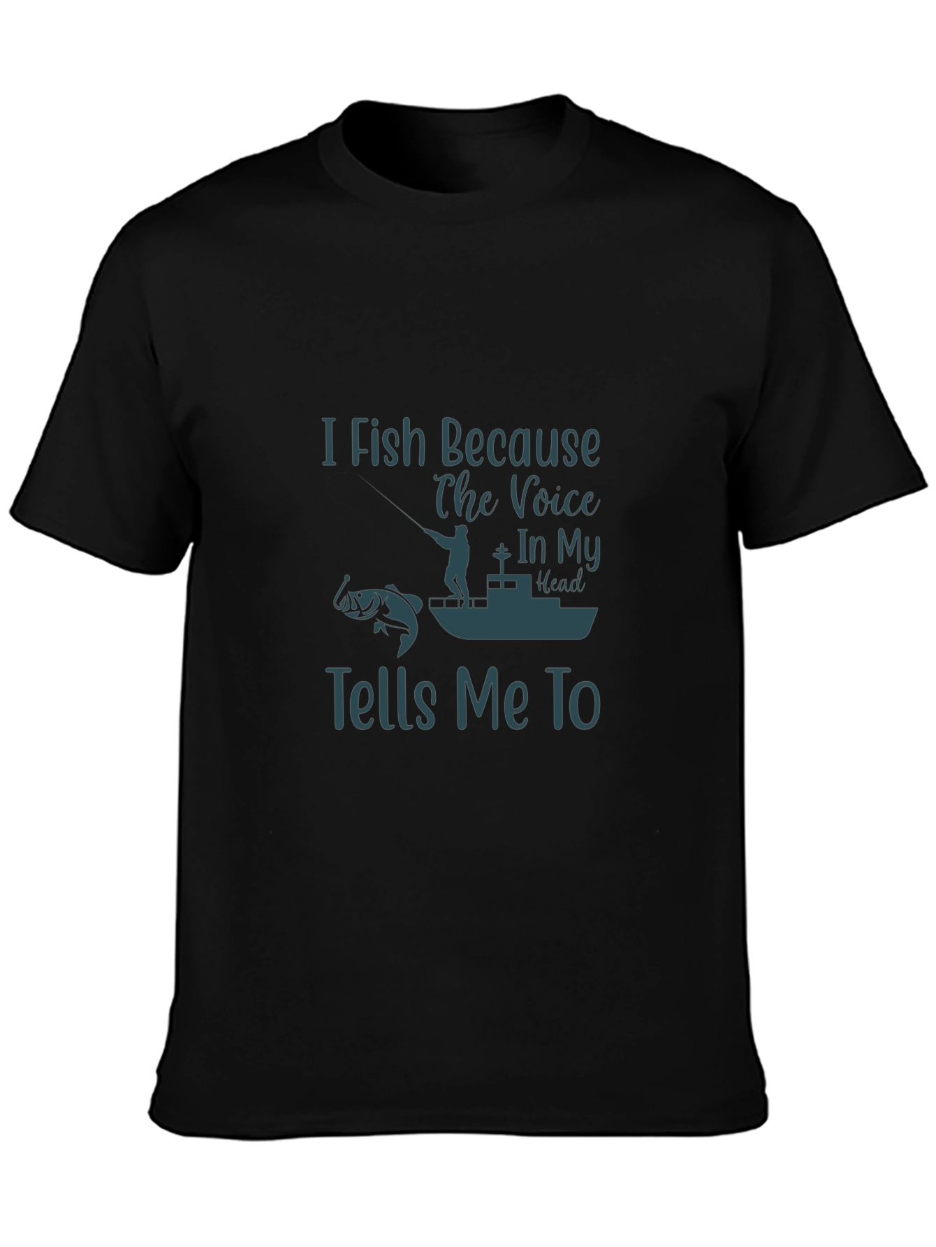 I Fish Because T-Shirt - Fishing Lover Tee