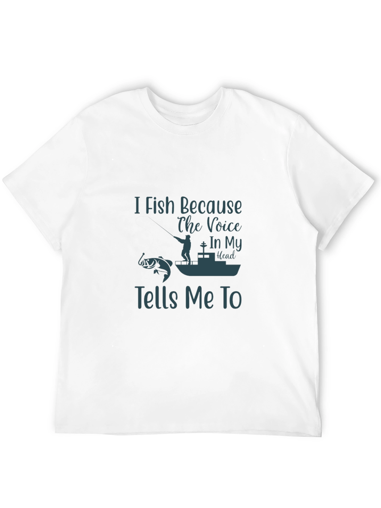 I Fish Because T-Shirt - Fishing Lover Tee