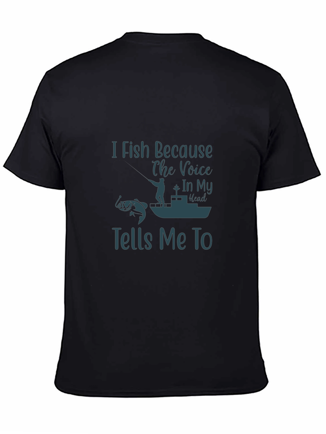 I Fish Because T-Shirt - Fishing Lover Tee