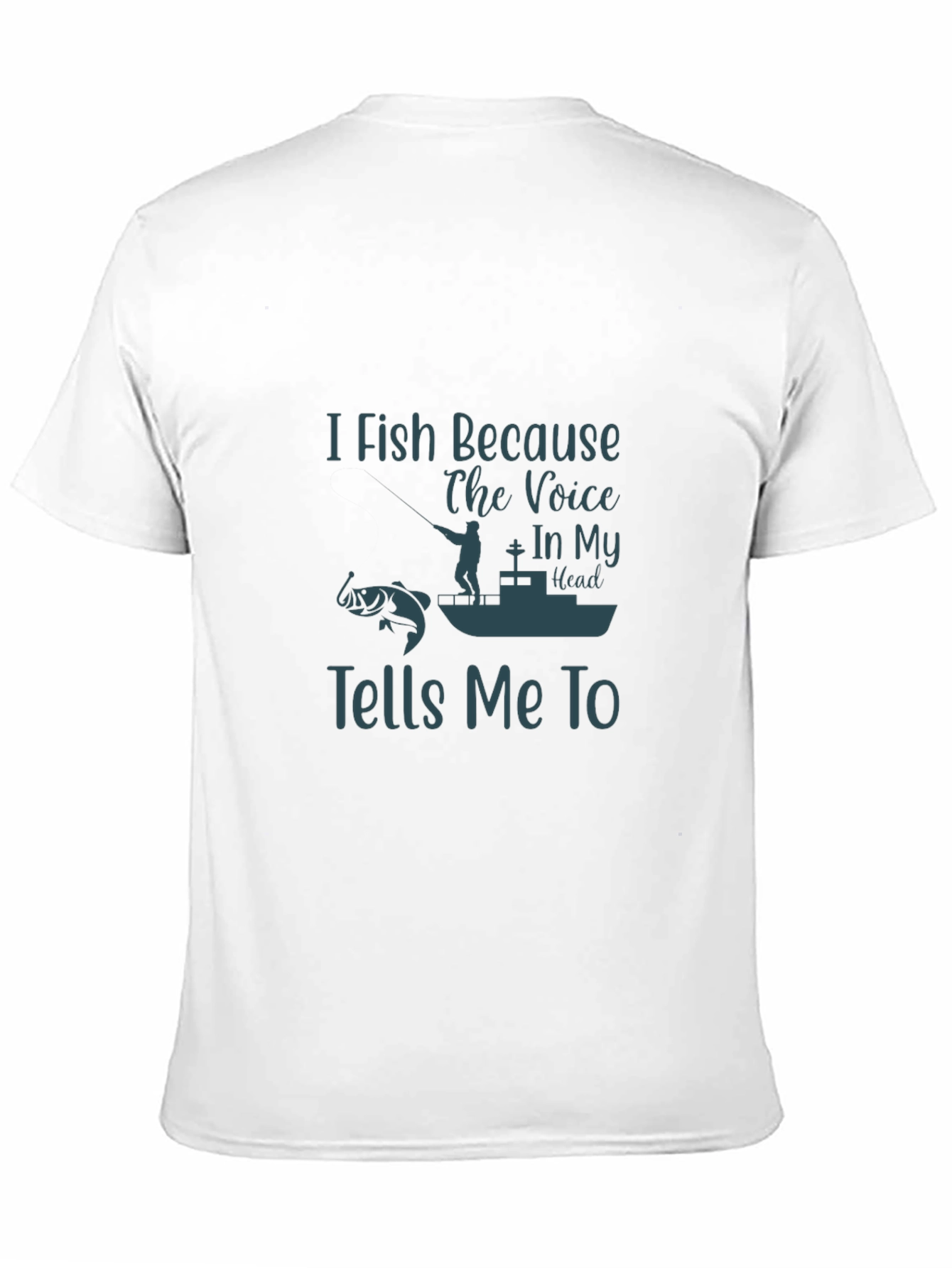 I Fish Because T-Shirt - Fishing Lover Tee