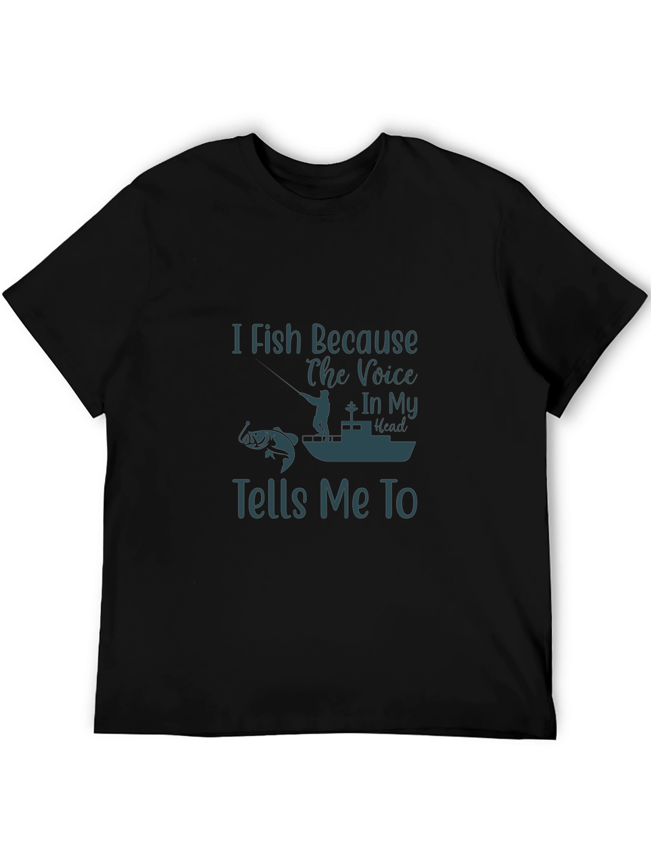 I Fish Because T-Shirt - Fishing Lover Tee