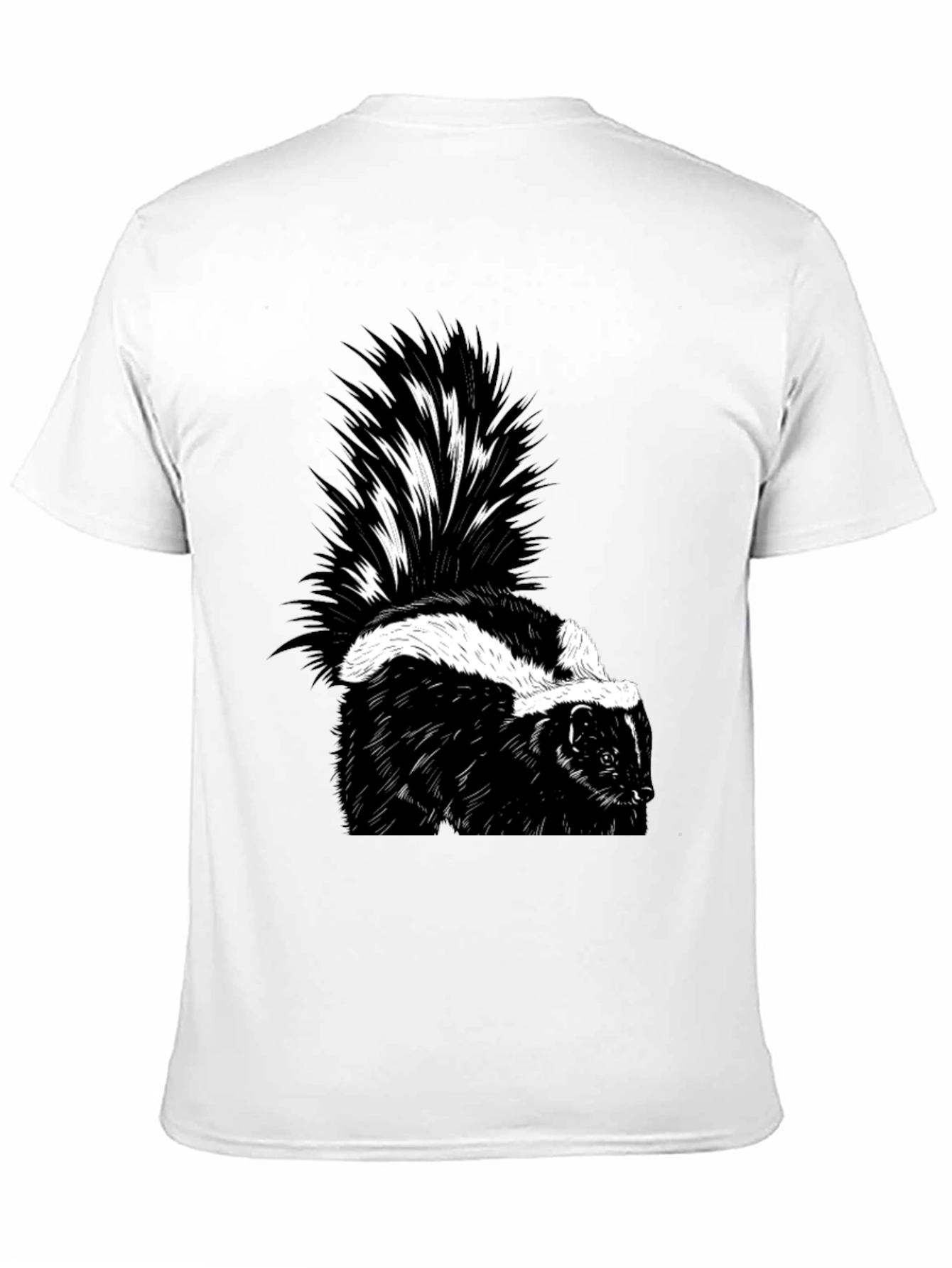Skunk Graphic T-Shirt - Black Cotton Tee