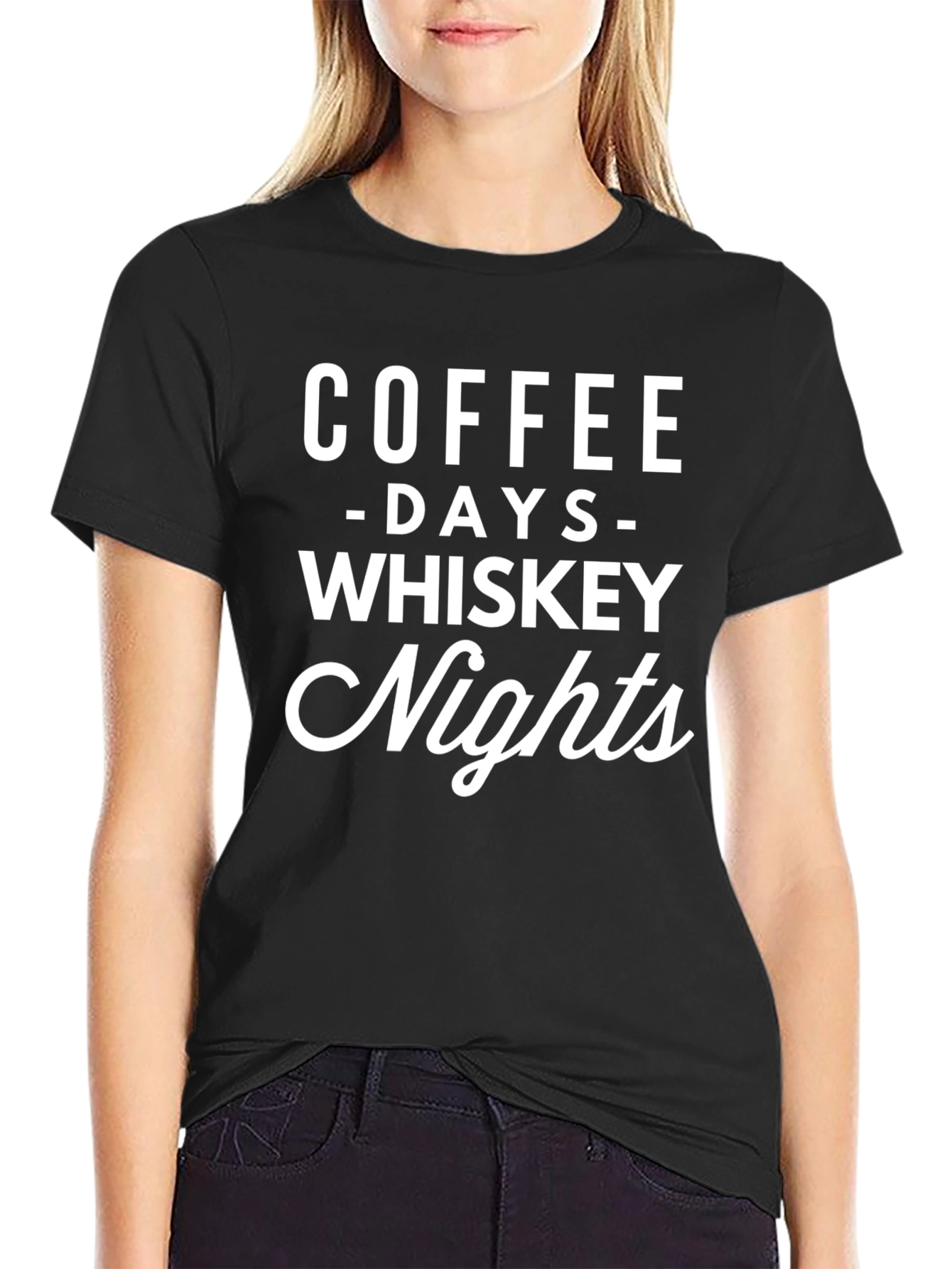 Coffee Days Whiskey Nights Graphic Tee