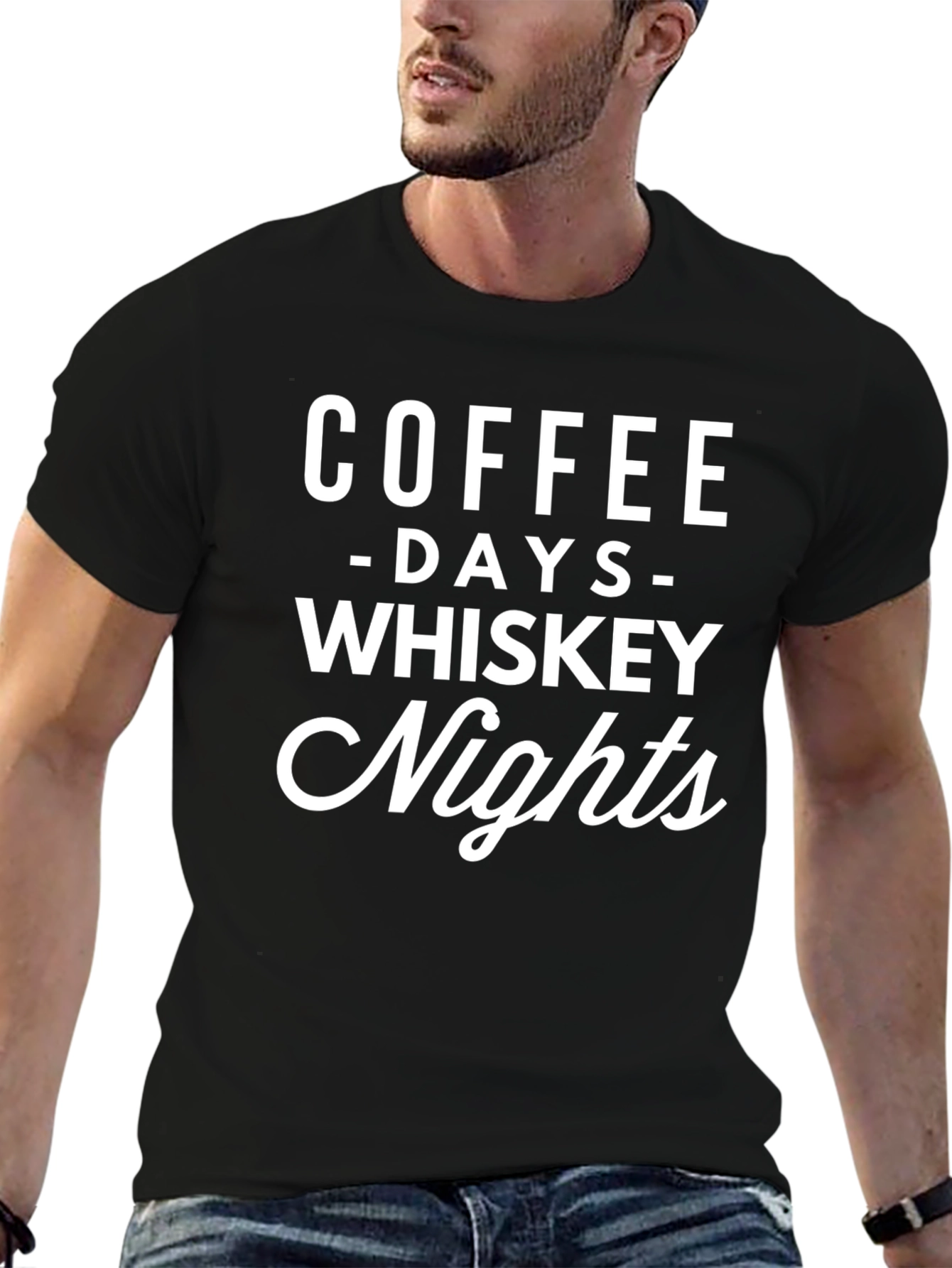 Coffee Days Whiskey Nights Graphic Tee