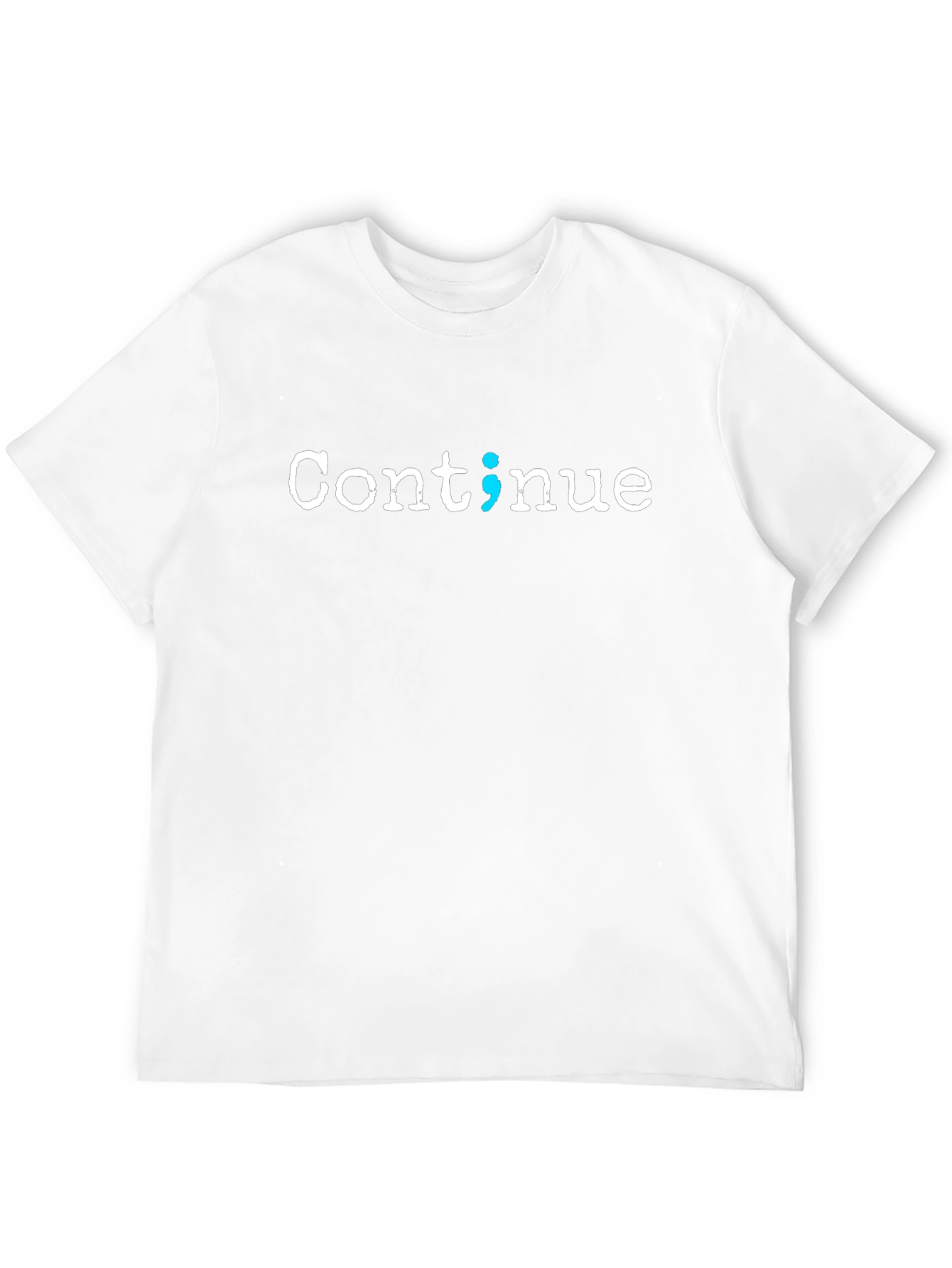 Continue Semicolon Graphic T-Shirt - Mental Health Awareness