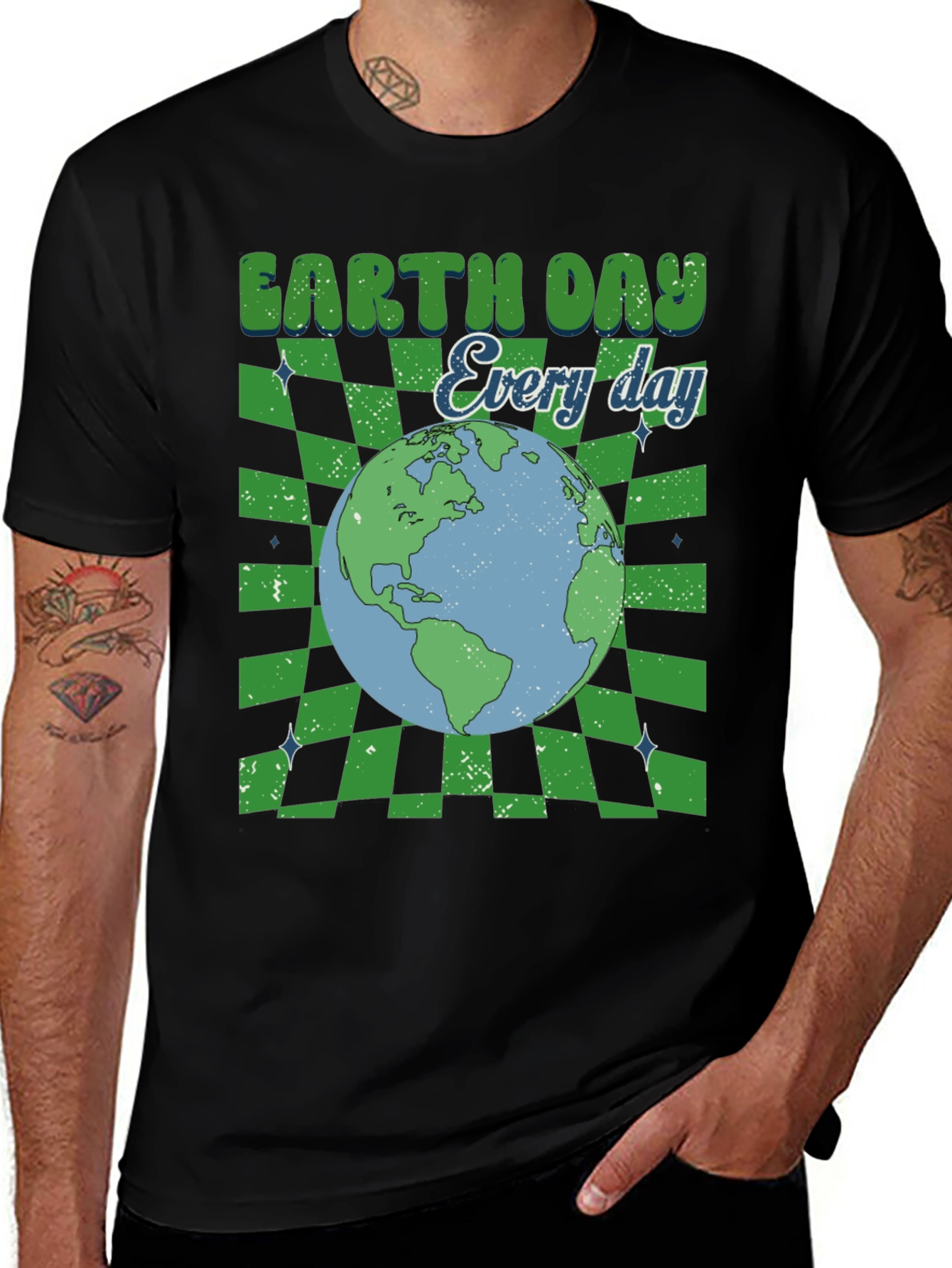 Earth Day Every Day Retro Graphic Tee
