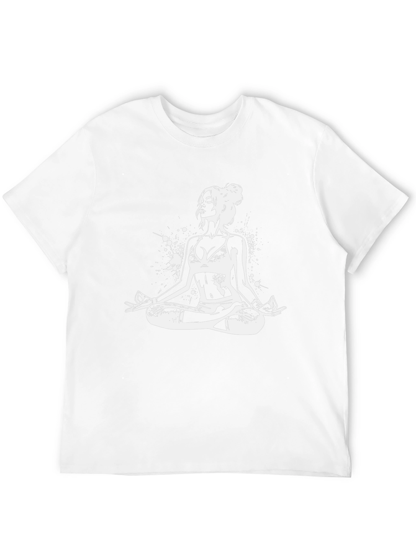 Yoga Pose Graphic Black T-Shirt