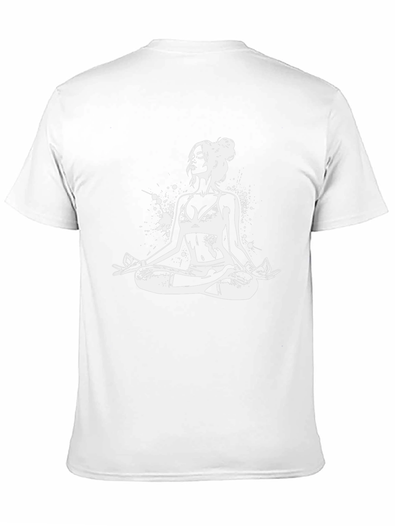 Yoga Pose Graphic Black T-Shirt