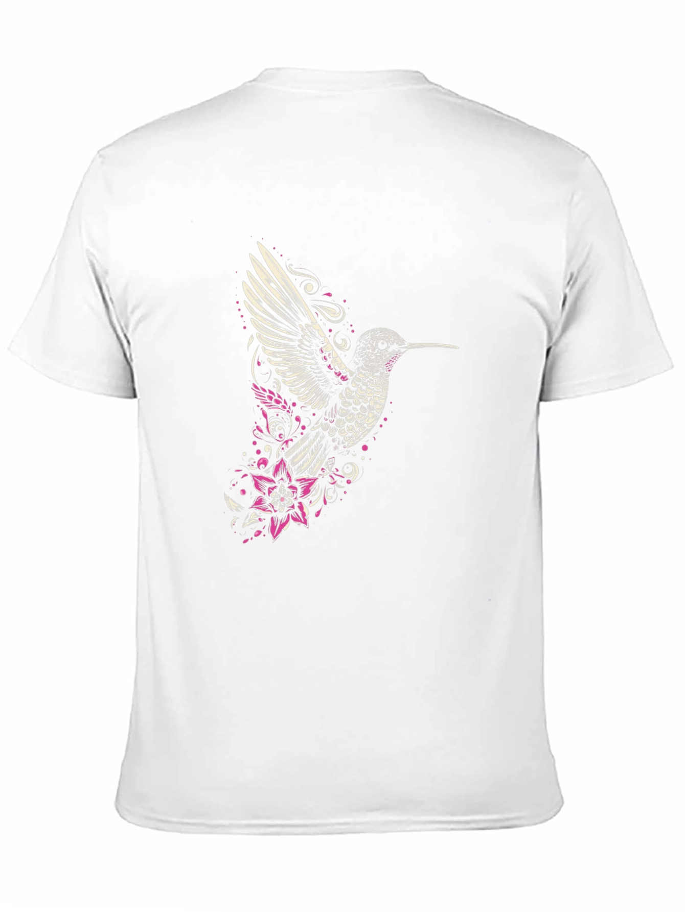 Hummingbird Graphic Tee - Stylish Mens Black T-Shirt