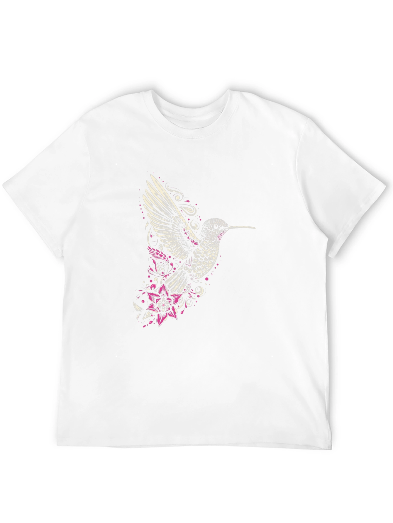 Hummingbird Graphic Tee - Stylish Mens Black T-Shirt