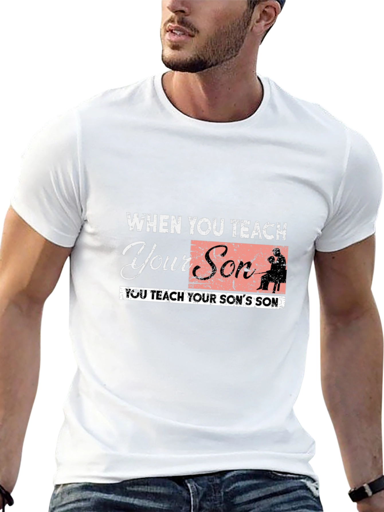 Teach Your Son Black Graphic Tee
