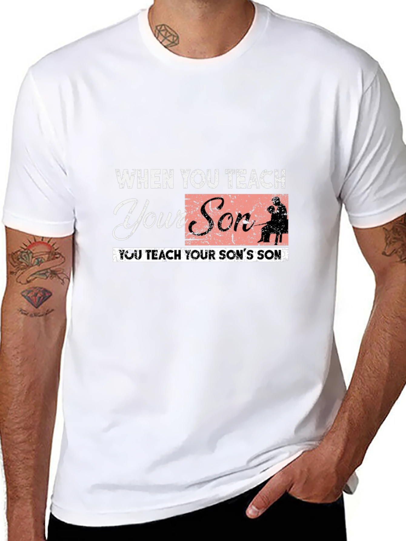 Teach Your Son Black Graphic Tee
