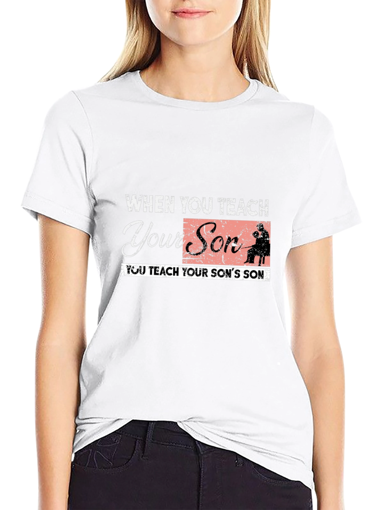 Teach Your Son Black Graphic Tee
