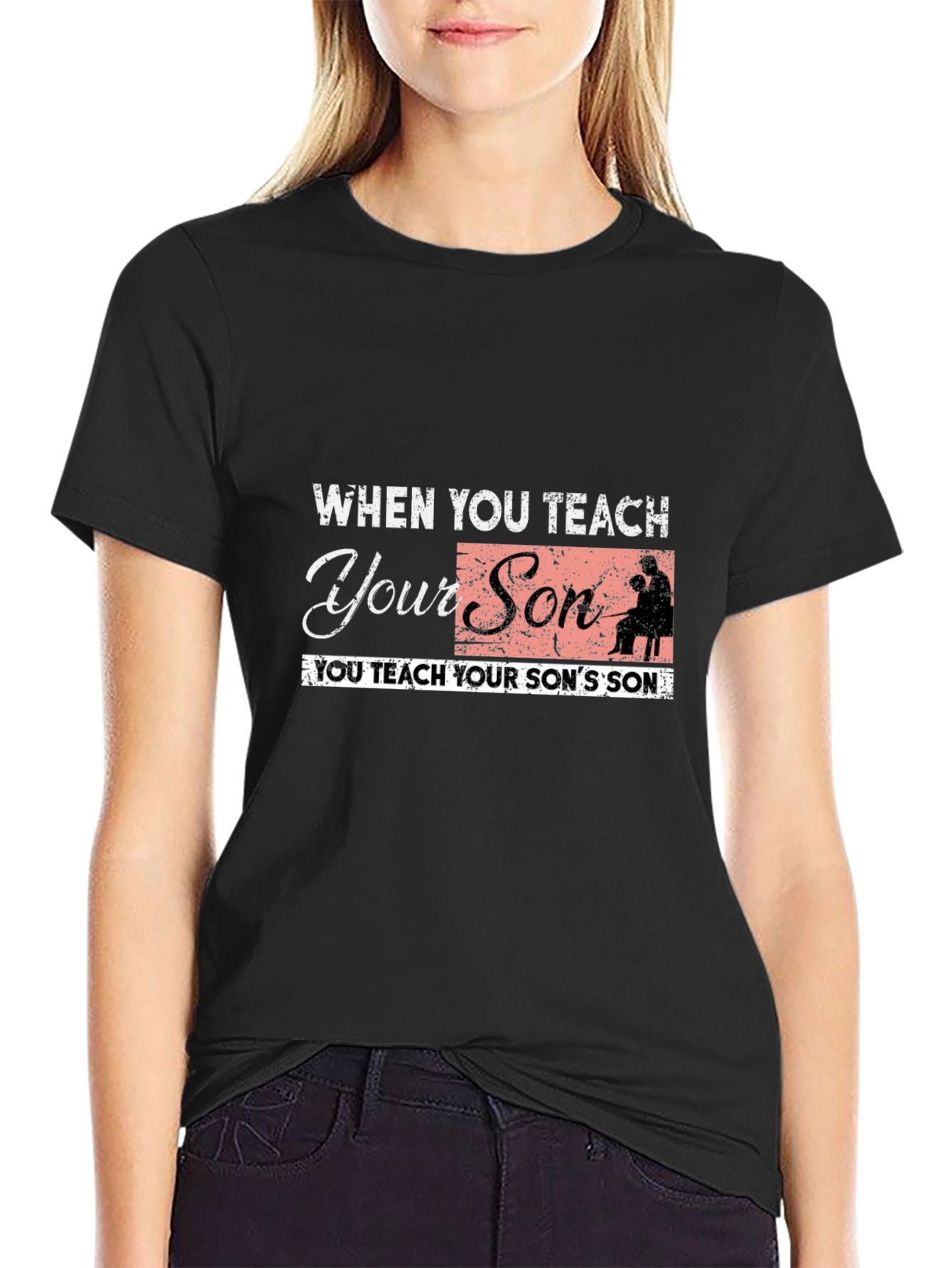 Teach Your Son Black Graphic Tee