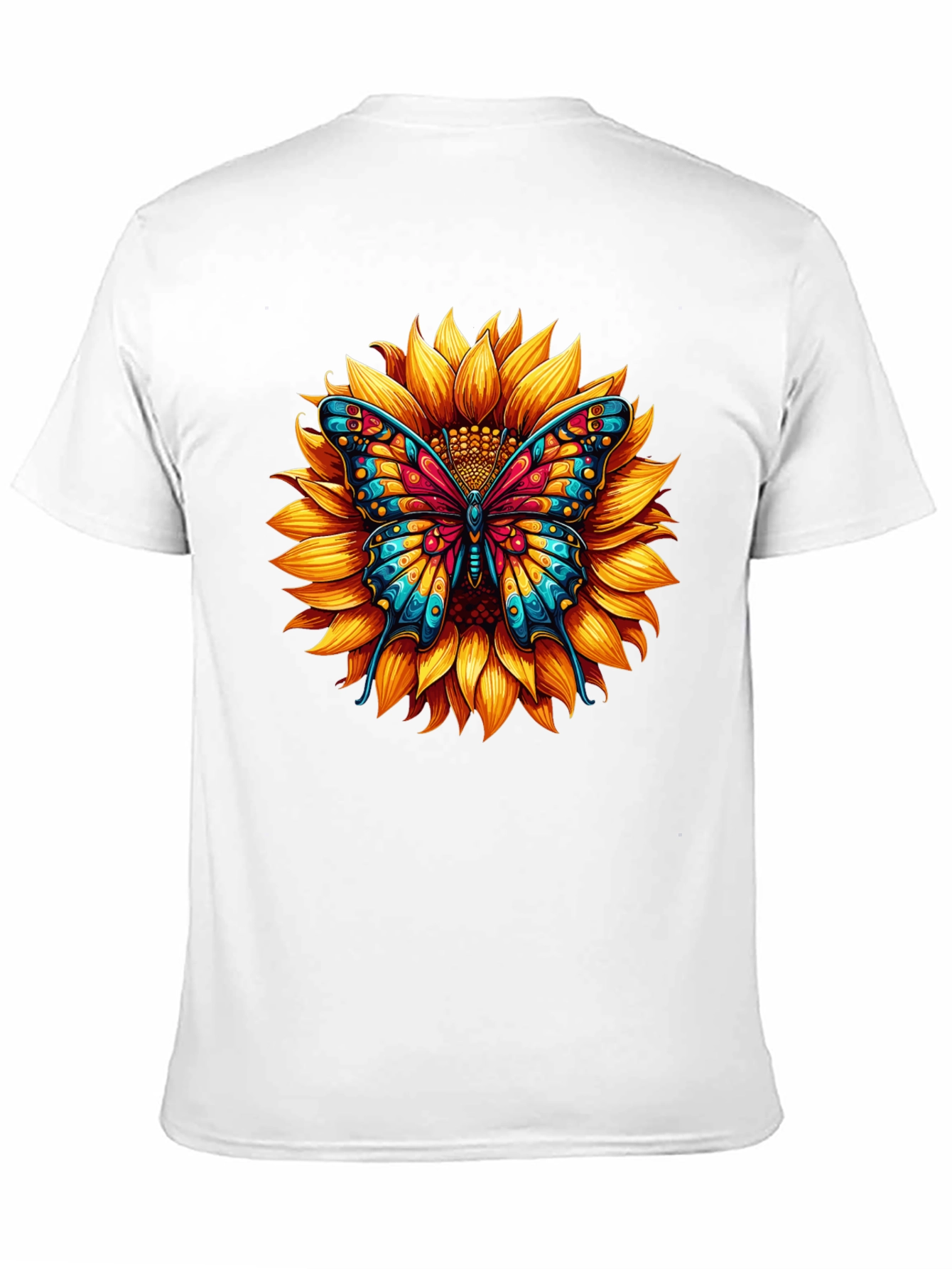 Sunflower Butterfly Graphic Tee