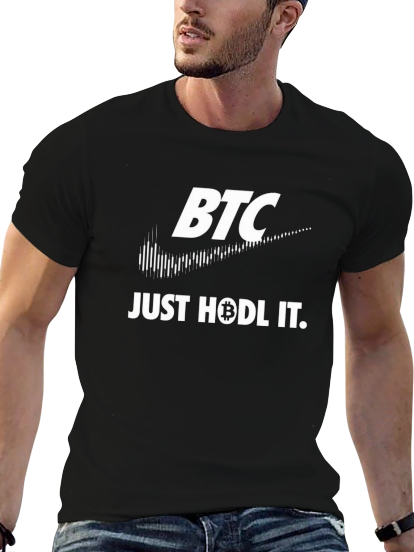 BTC Just Hodl It Black T-Shirt