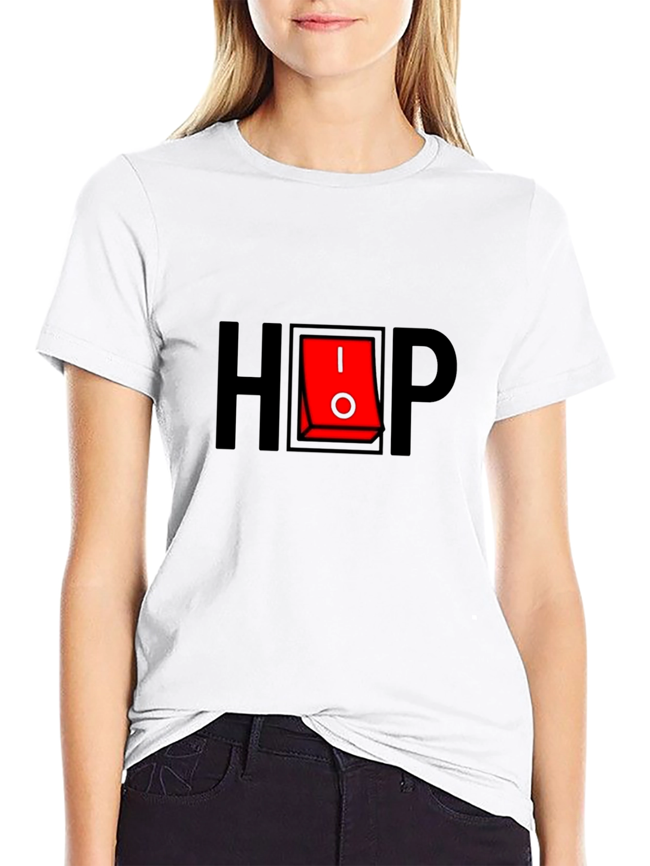 HIP Switch Graphic T-Shirt - Black Cotton Tee
