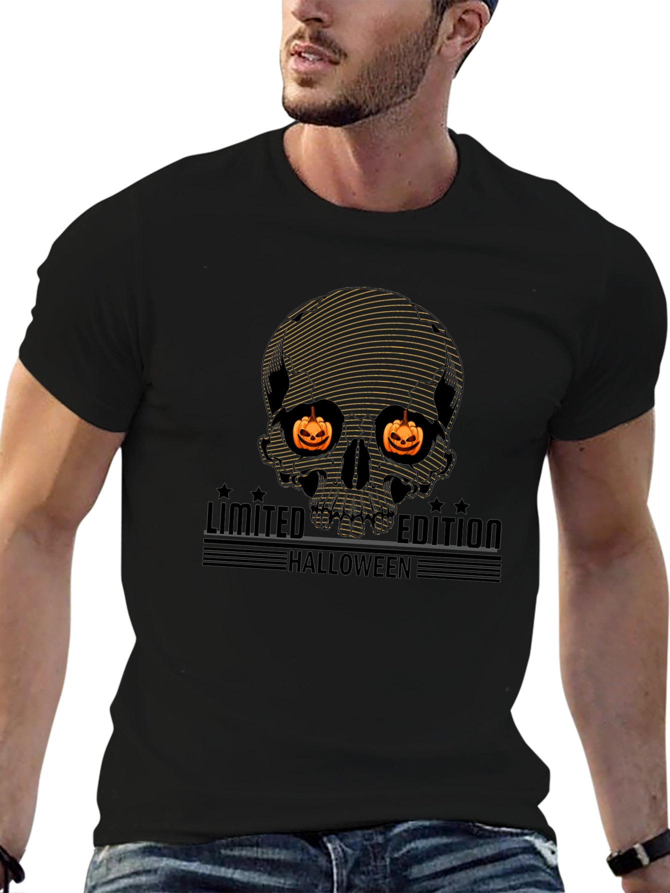 Halloween Limited Edition Skull Graphic T-Shirt