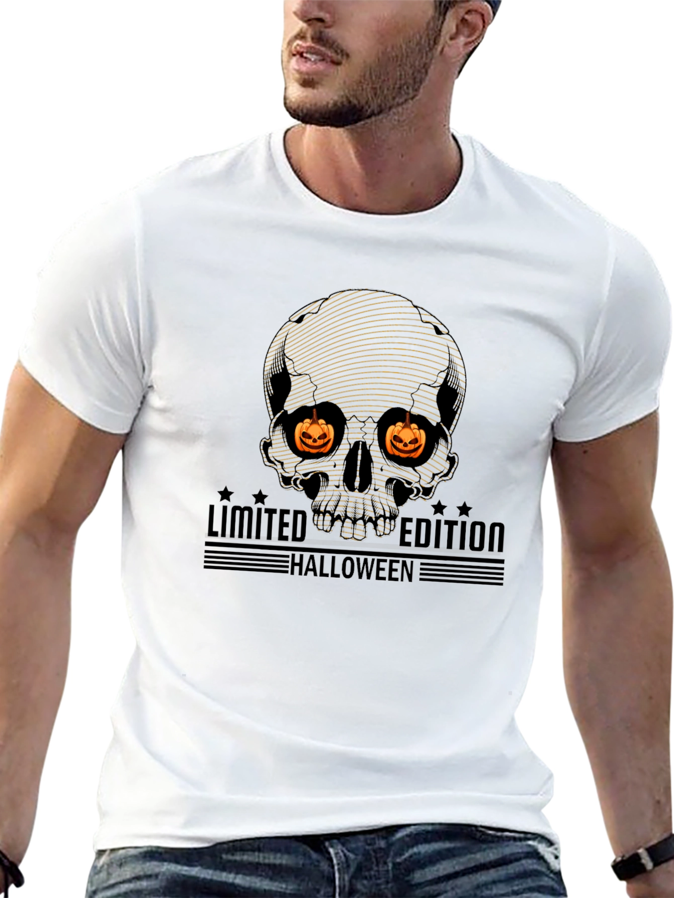 Halloween Limited Edition Skull Graphic T-Shirt