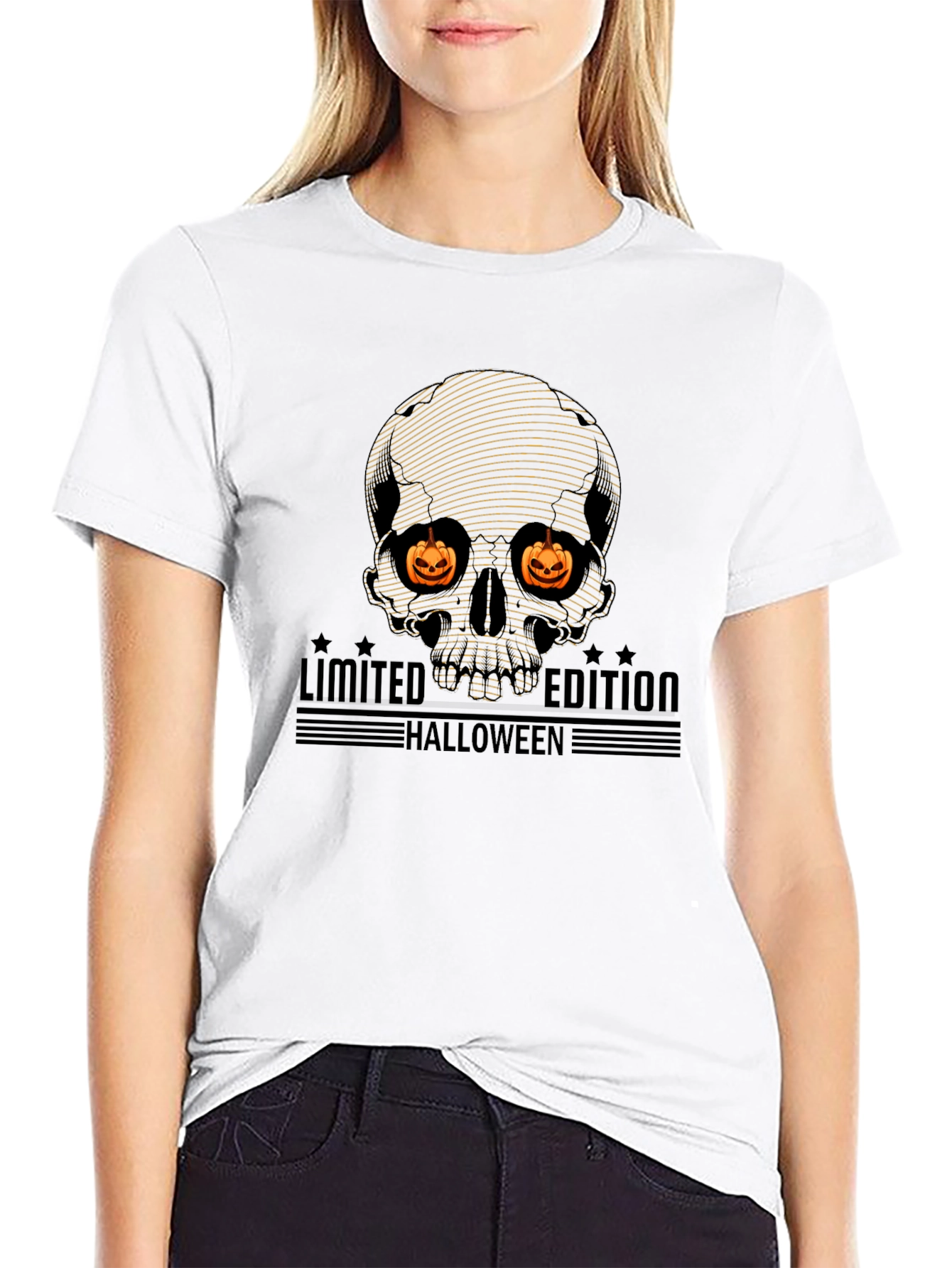 Halloween Limited Edition Skull Graphic T-Shirt