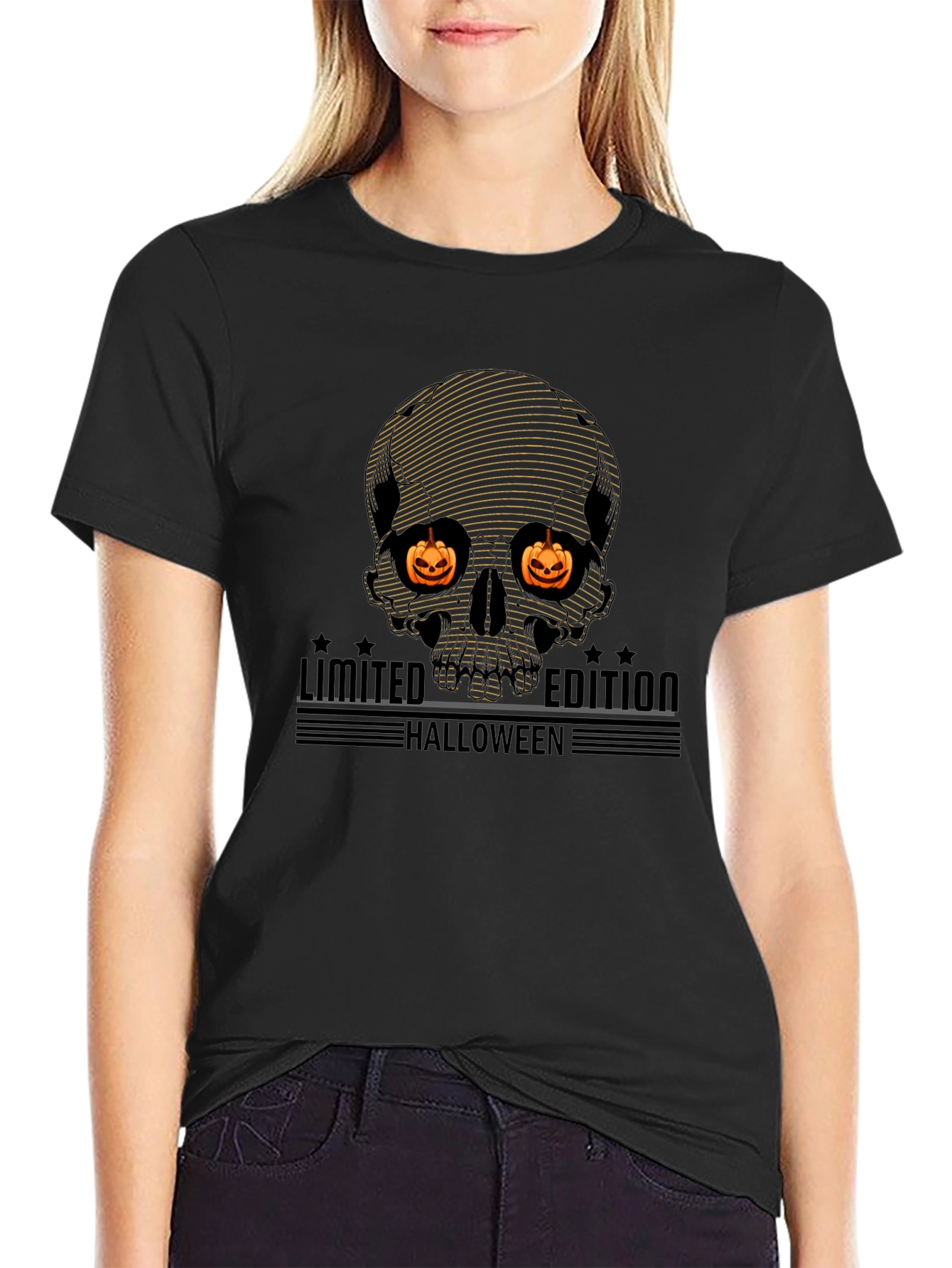 Halloween Limited Edition Skull Graphic T-Shirt