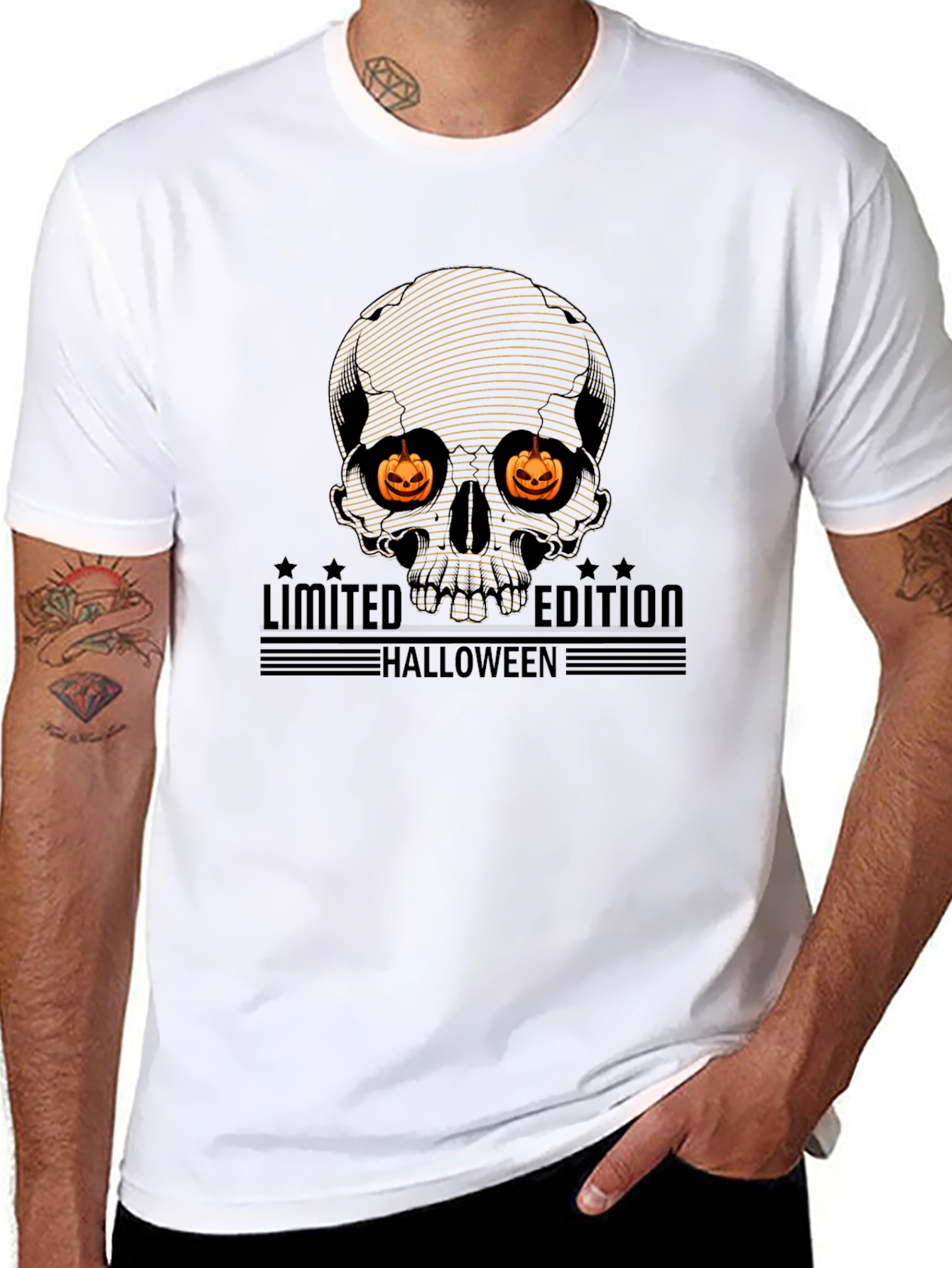 Halloween Limited Edition Skull Graphic T-Shirt