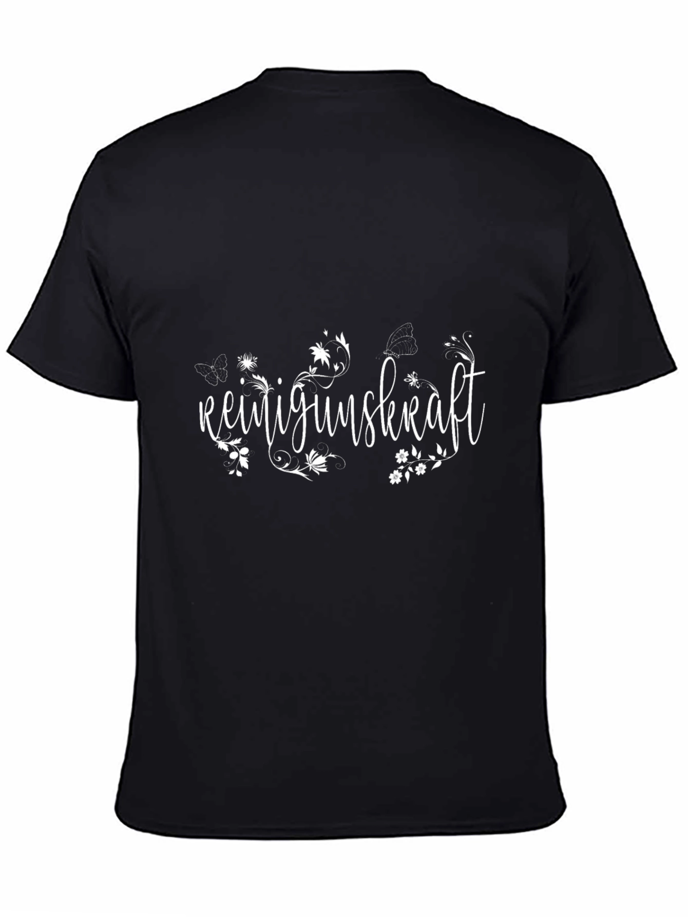 Mens Black T-Shirt - Reinigunskraft Graphic Tee
