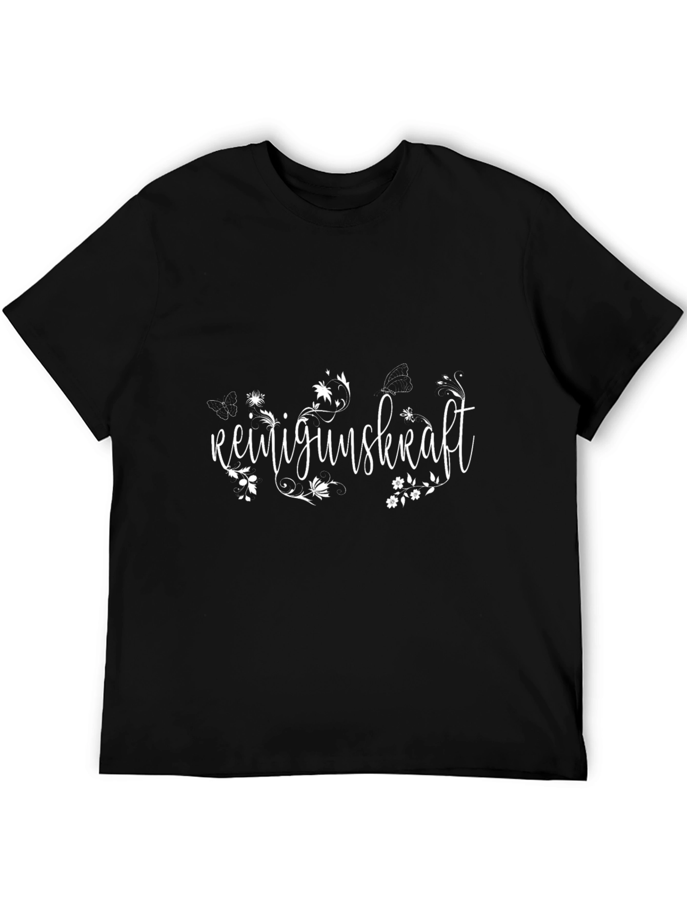 Mens Black T-Shirt - Reinigunskraft Graphic Tee