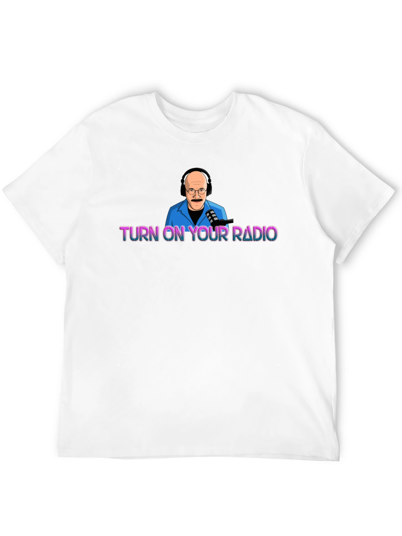 Turn On Your Radio Black Graphic Tee