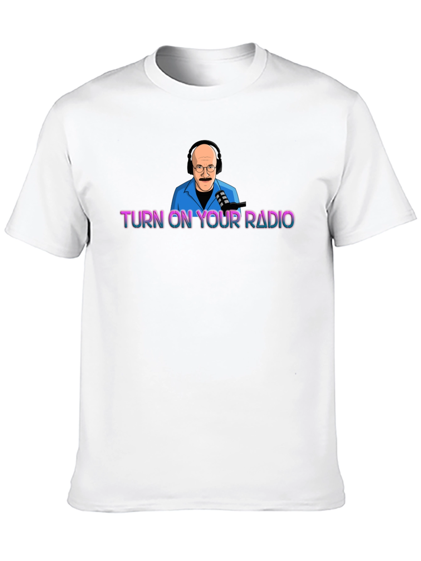 Turn On Your Radio Black Graphic Tee